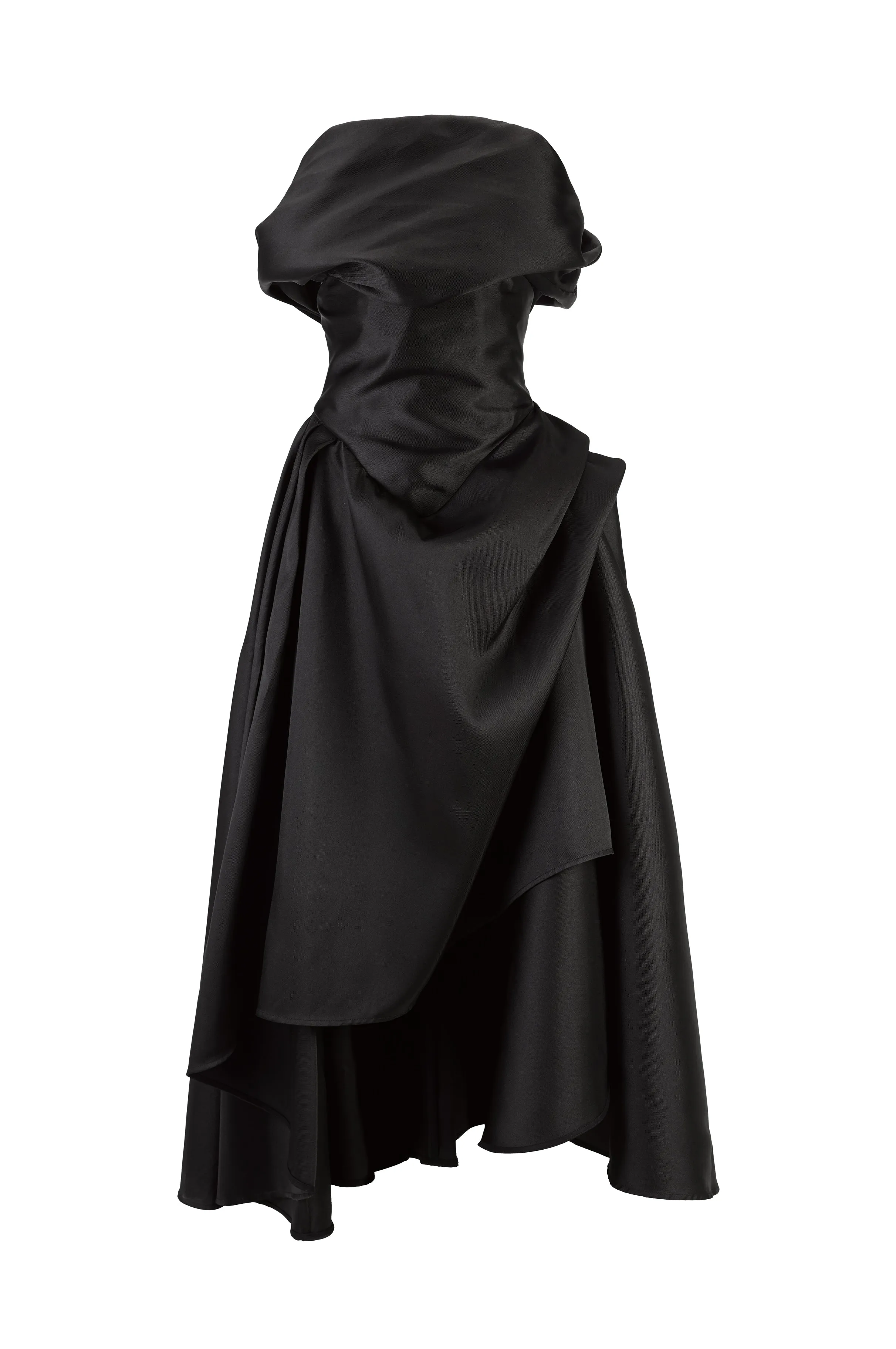 BLACK DRAPED OFF-SHOULDER MIDI DRESS sold by Marques ’ Almeida product image thumbnail 2