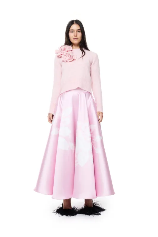 PINK PRINTED MIDI SKIRT made by Marques ’ Almeida