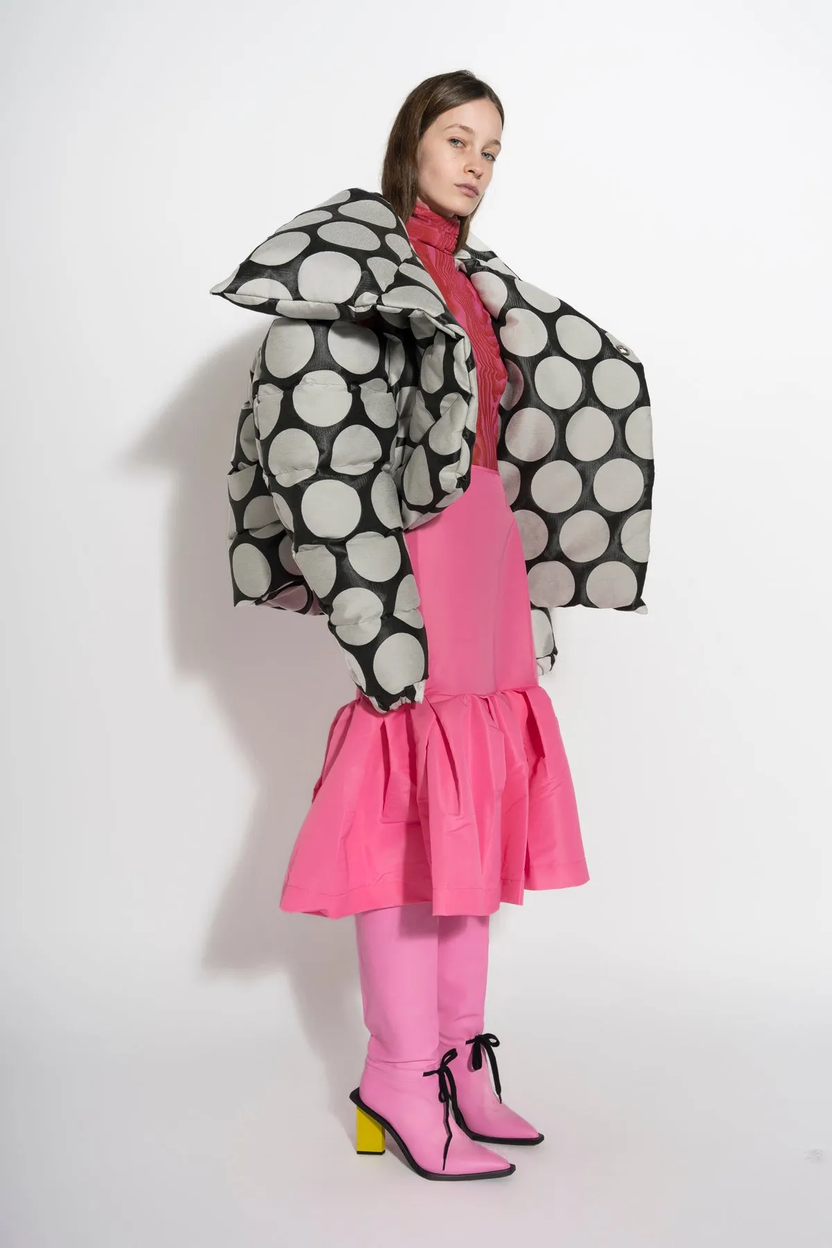 DOTS BROCADE M'A PUFFER JACKET sold by Marques ’ Almeida product image thumbnail 4