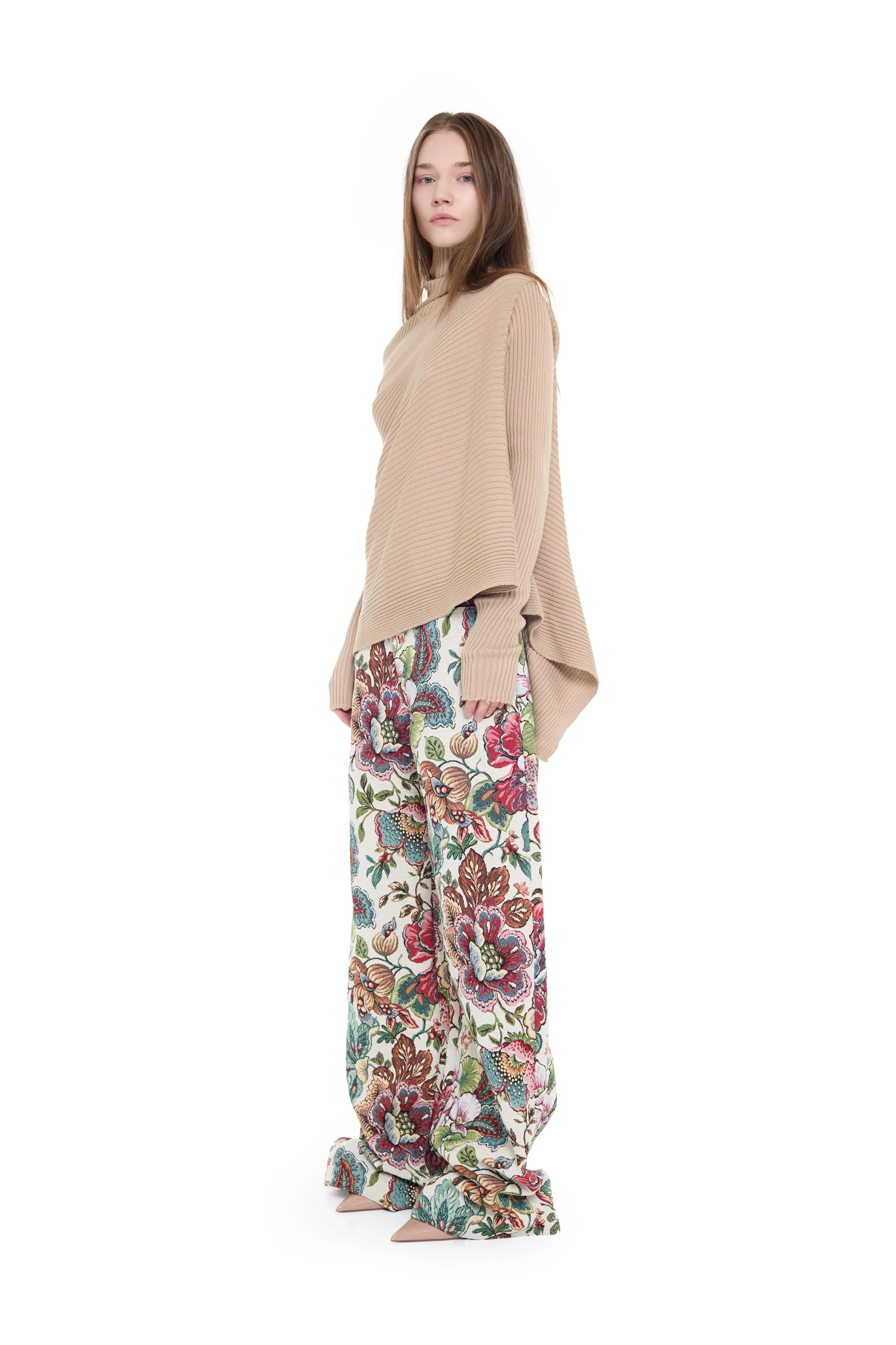 BEIGE MERINO DRAPED JUMPER sold by Marques ’ Almeida product image thumbnail 5