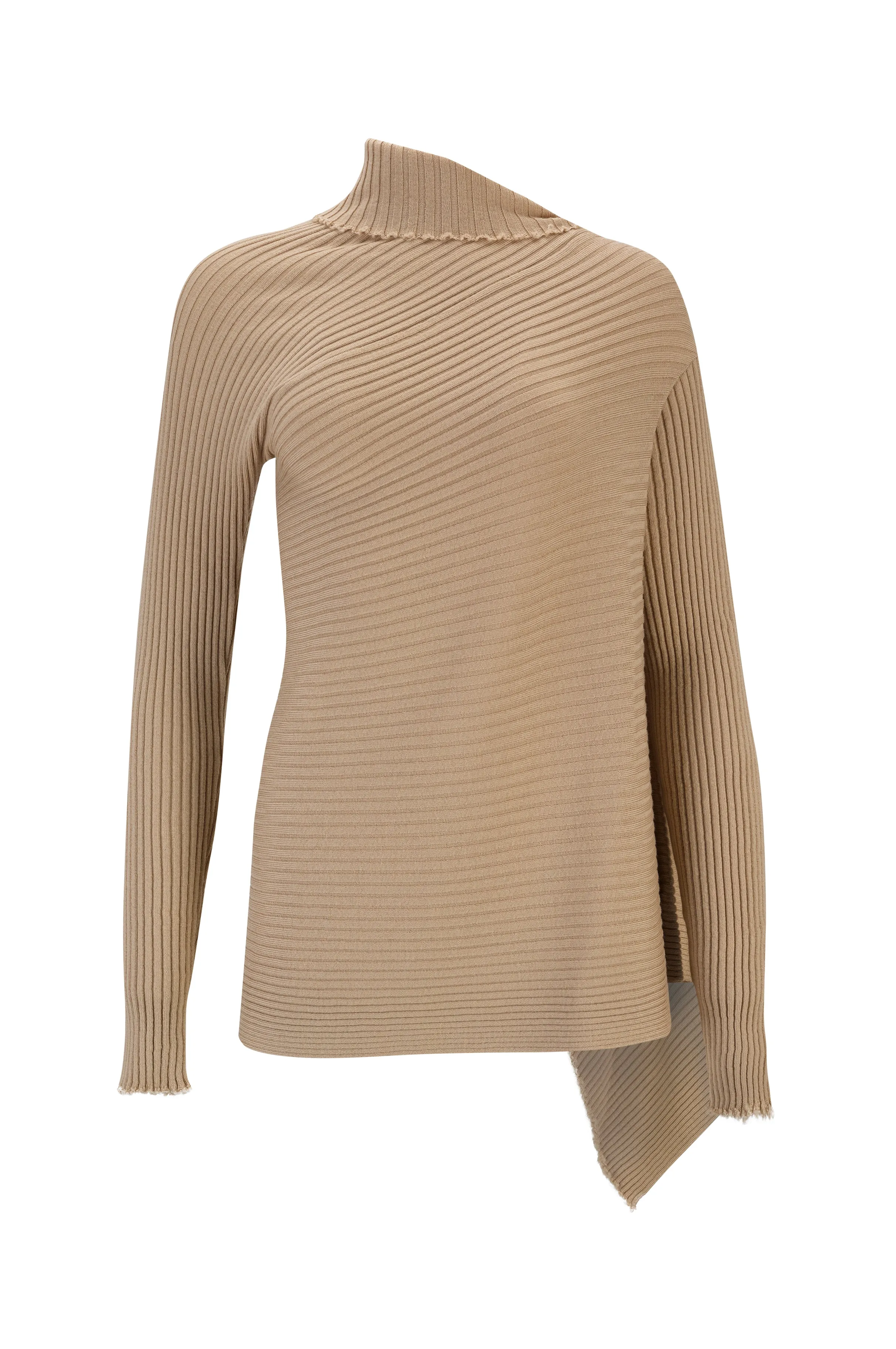 BEIGE MERINO DRAPED JUMPER sold by Marques ’ Almeida product image thumbnail 2