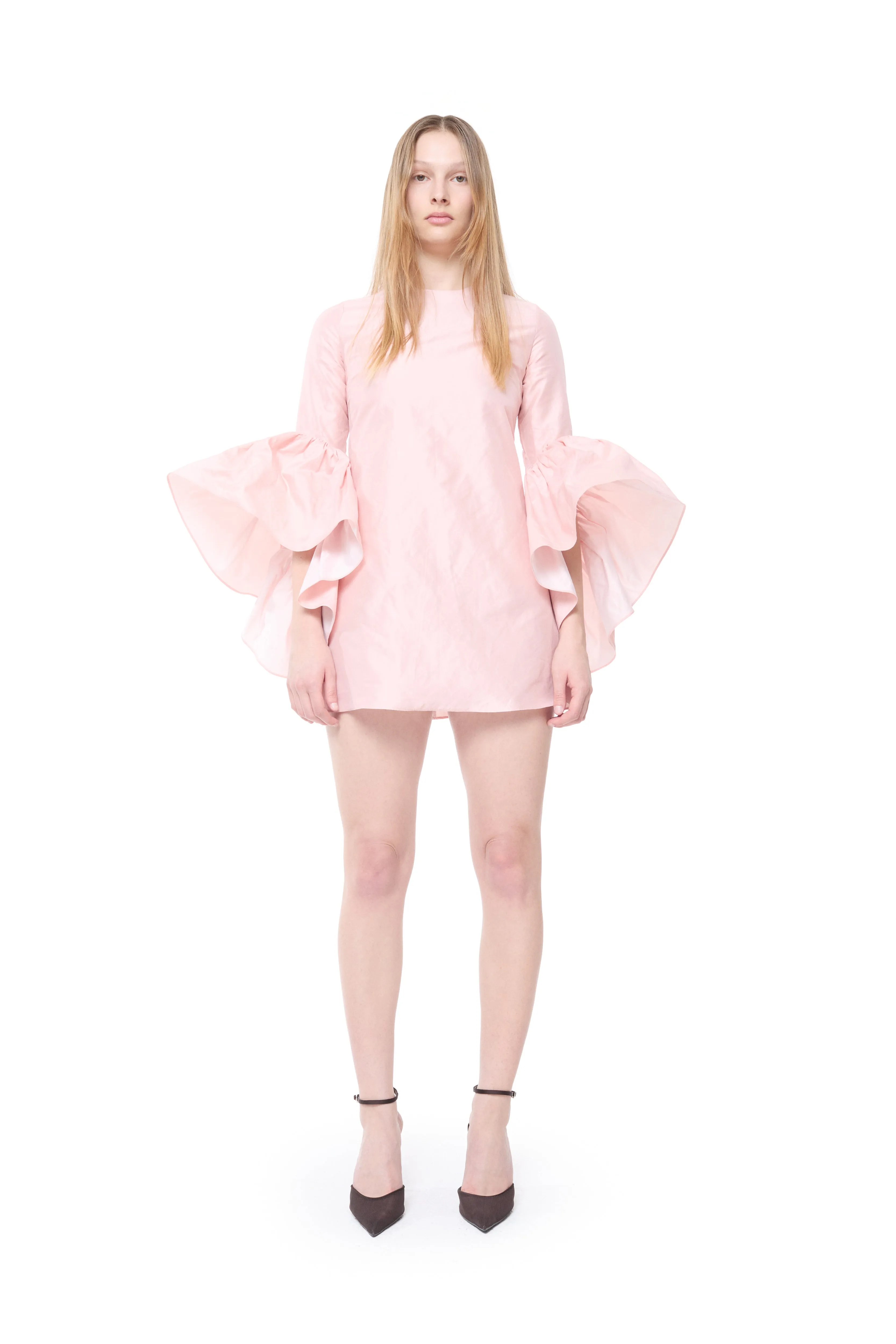 PINK WRINKLED OYSTER SLEEVE DRESS sold by Marques ’ Almeida