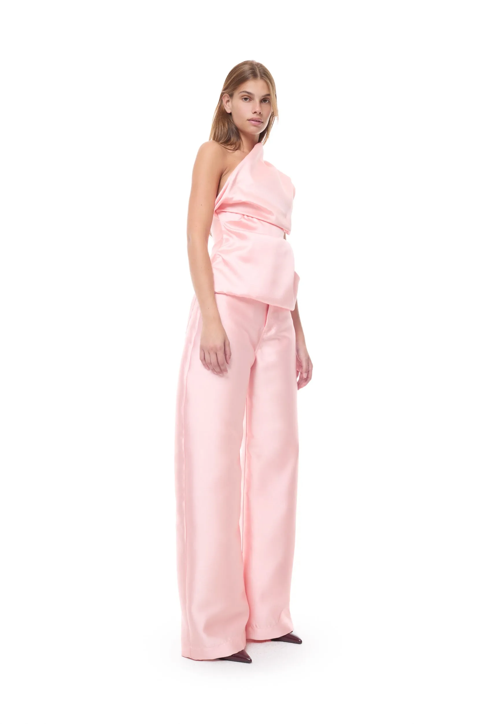 PINK MIKADO SLEEVELESS DRAPED TOP sold by Marques ’ Almeida product image thumbnail 5