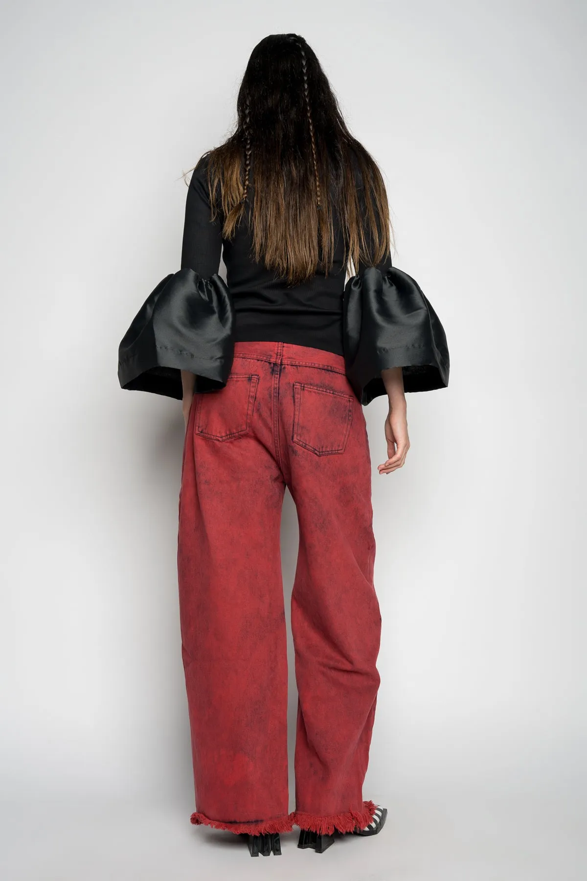 BLACK TURTLENECK PUFF SLEEVE TOP sold by Marques ’ Almeida product image thumbnail 3