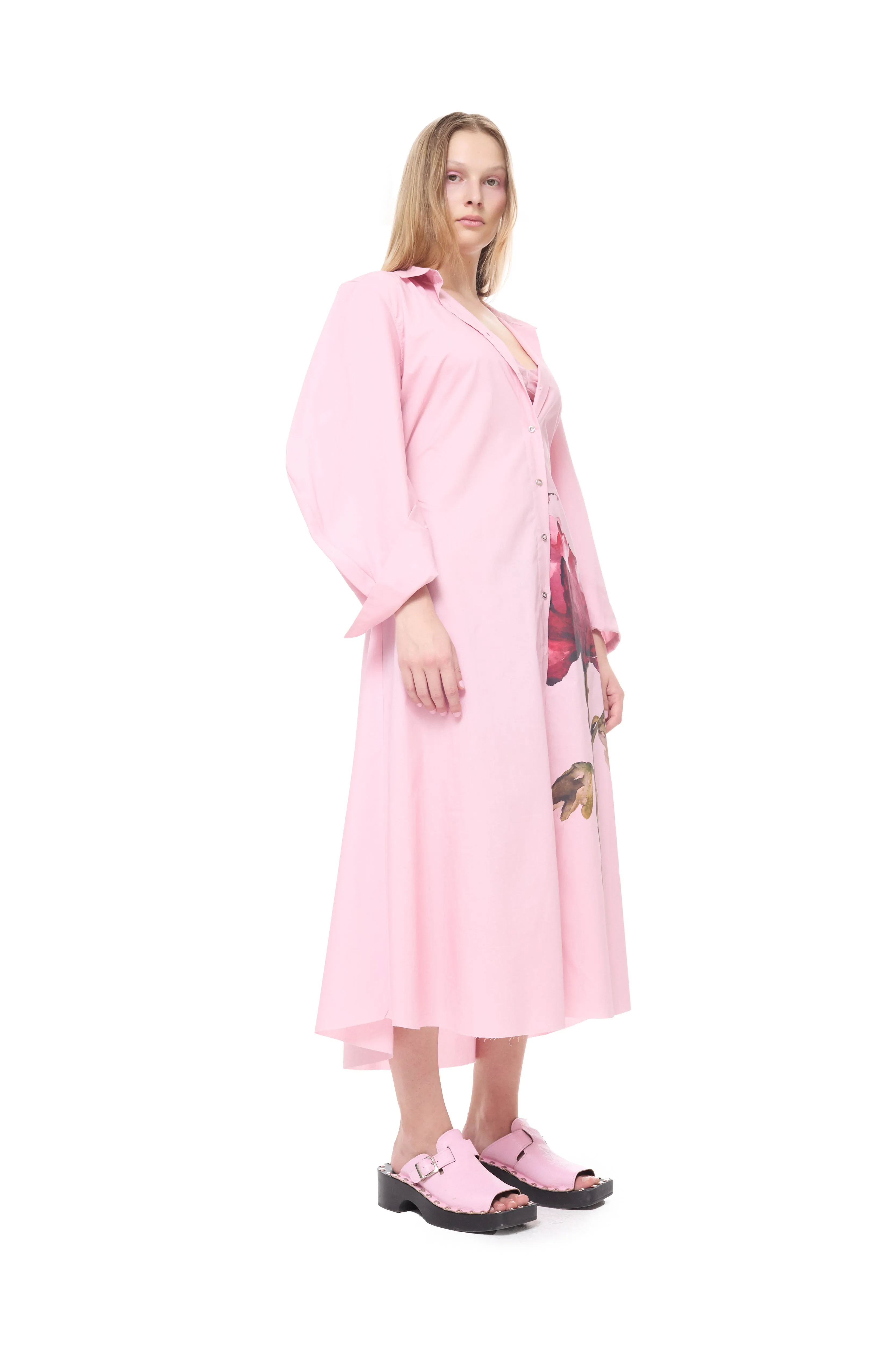 PINK WATERCOLOUR SHIRT DRESS sold by Marques ’ Almeida product image thumbnail 4