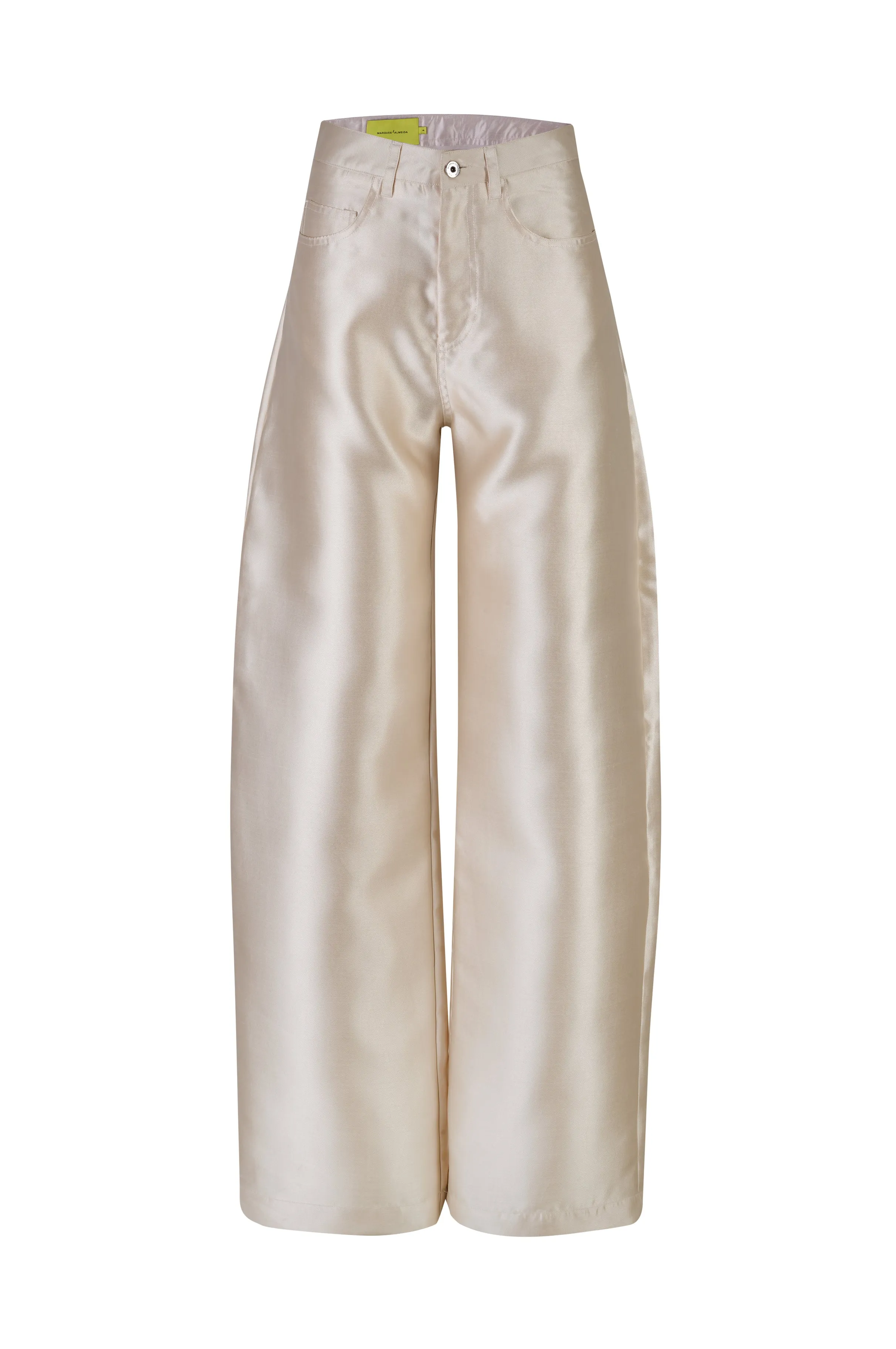 BEIGE MIKADO BOYFRIEND TROUSERS sold by Marques ’ Almeida product image thumbnail 2