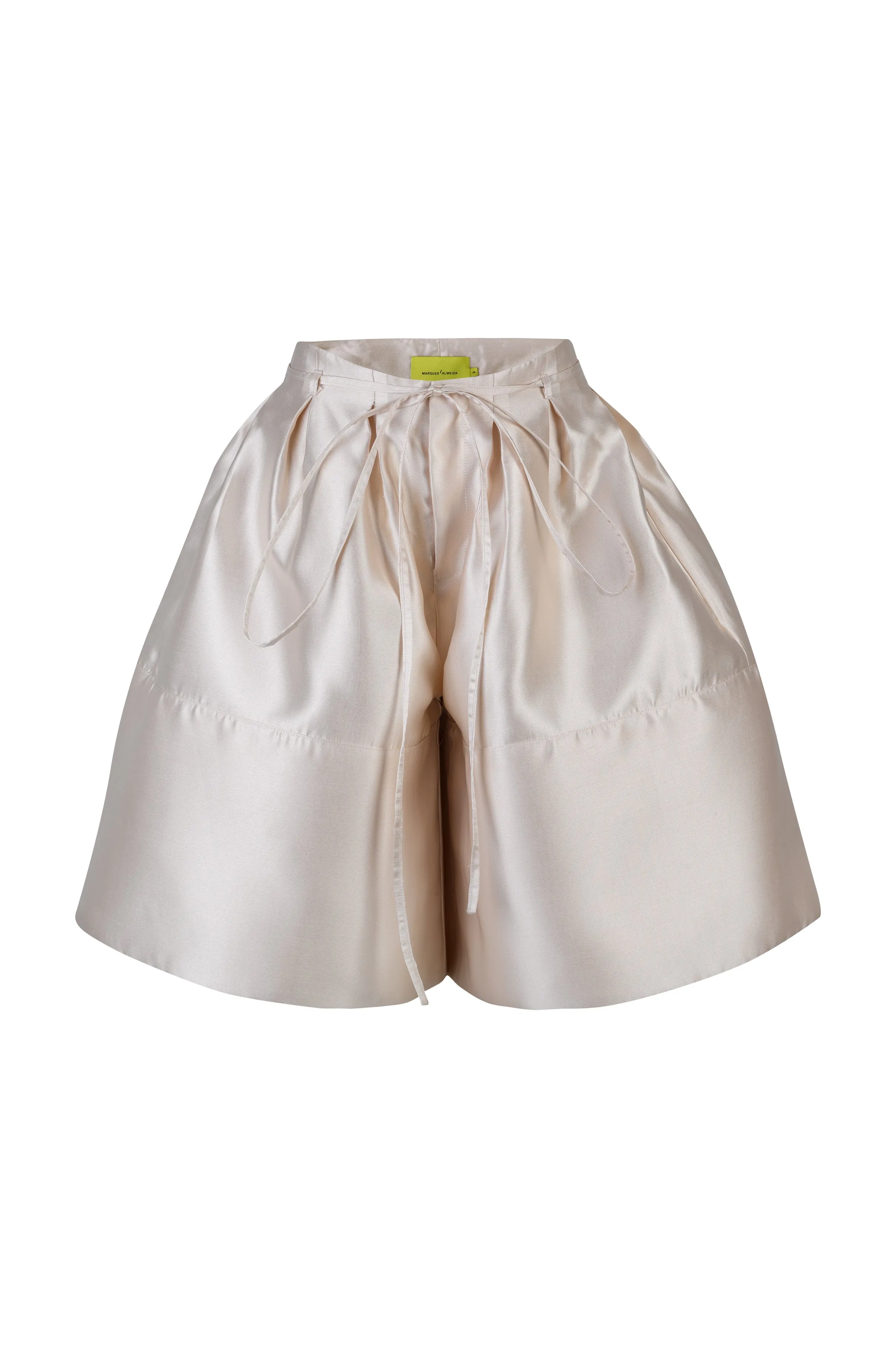 BEIGE MIKADO A-LINE VOLUME SHORTS sold by Marques ’ Almeida product image thumbnail 2