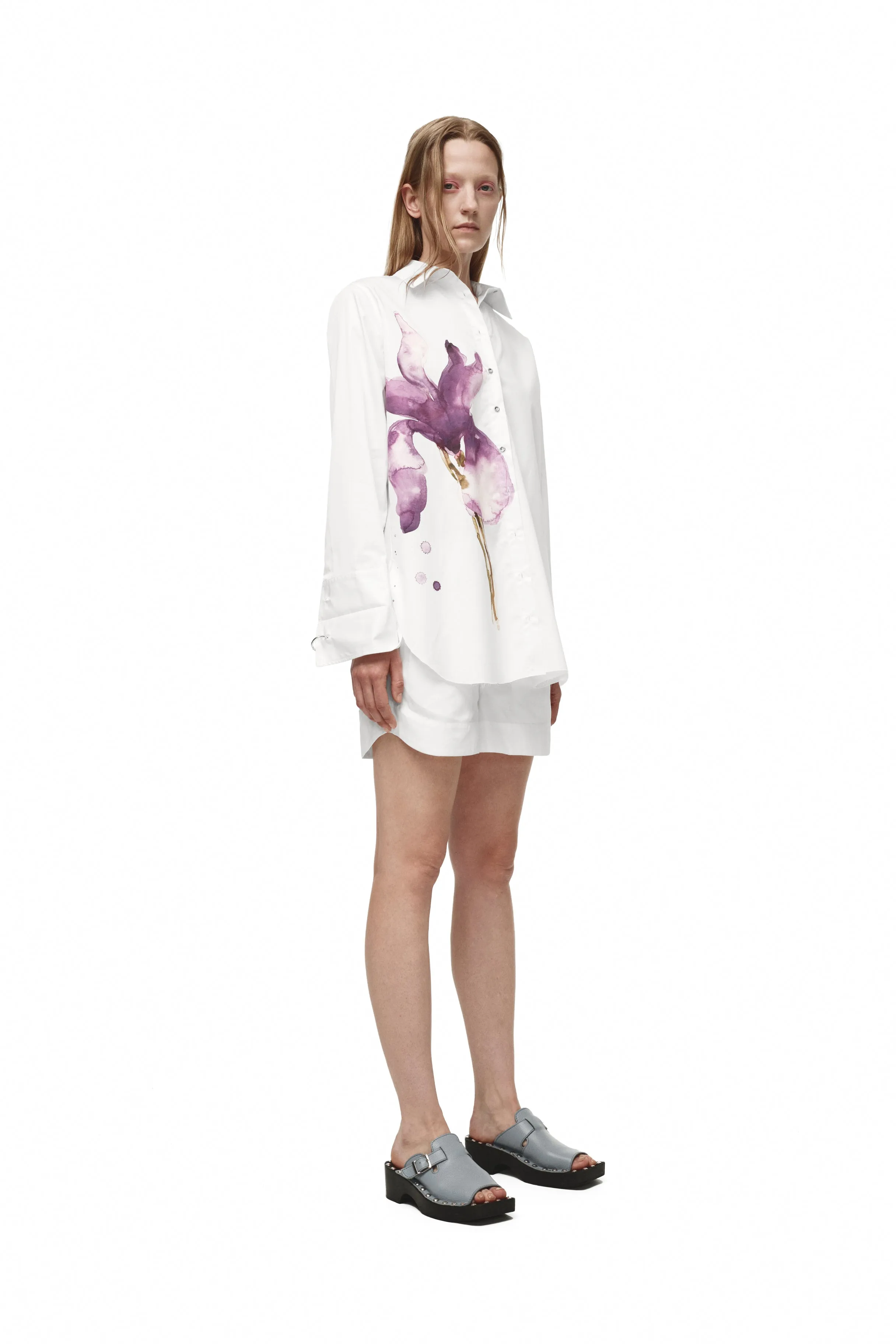 WHITE WATERCOLOUR PRINTED SHIRT sold by Marques ’ Almeida product image thumbnail 5