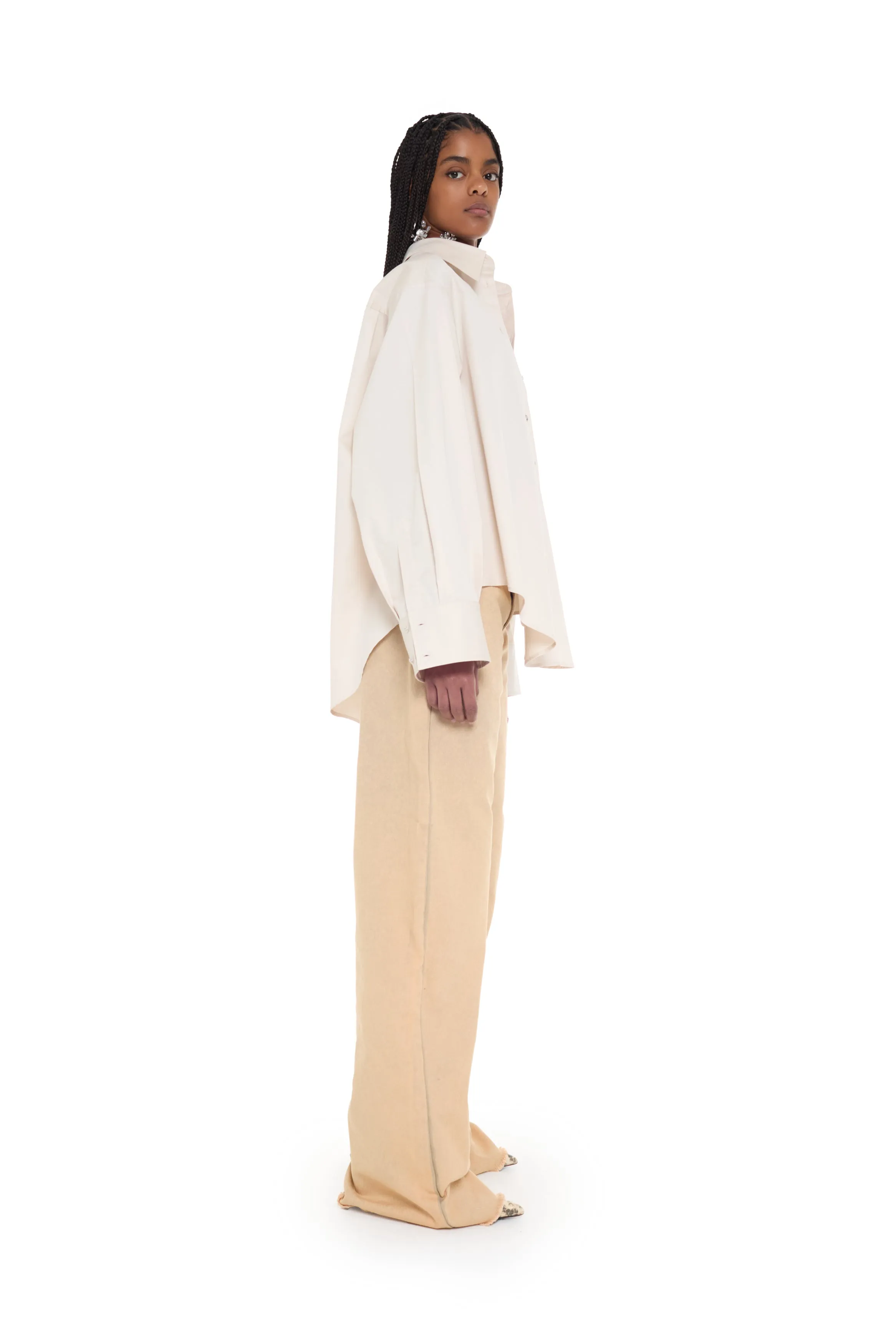 BEIGE OVERSIZED SHIRT sold by Marques ’ Almeida product image thumbnail 3