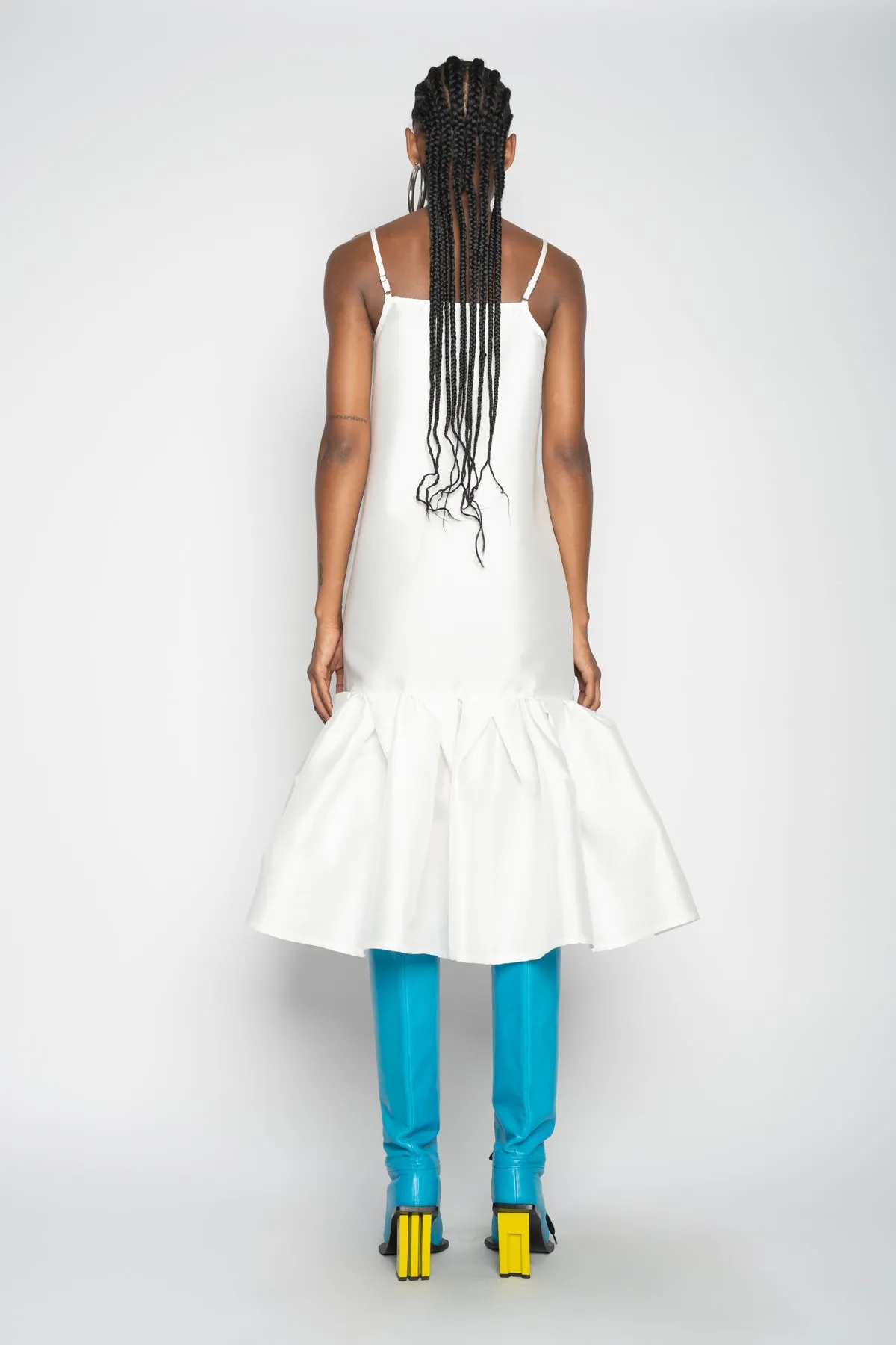 WHITE PUFF HEM SLIP DRESS sold by Marques ’ Almeida product image thumbnail 2