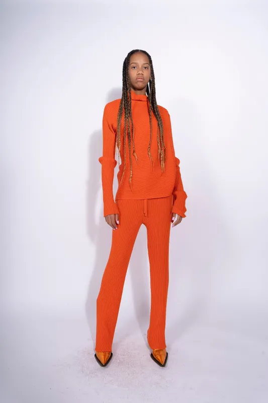 ORANGE MERINO DRAPED JUMPER sold by Marques ’ Almeida