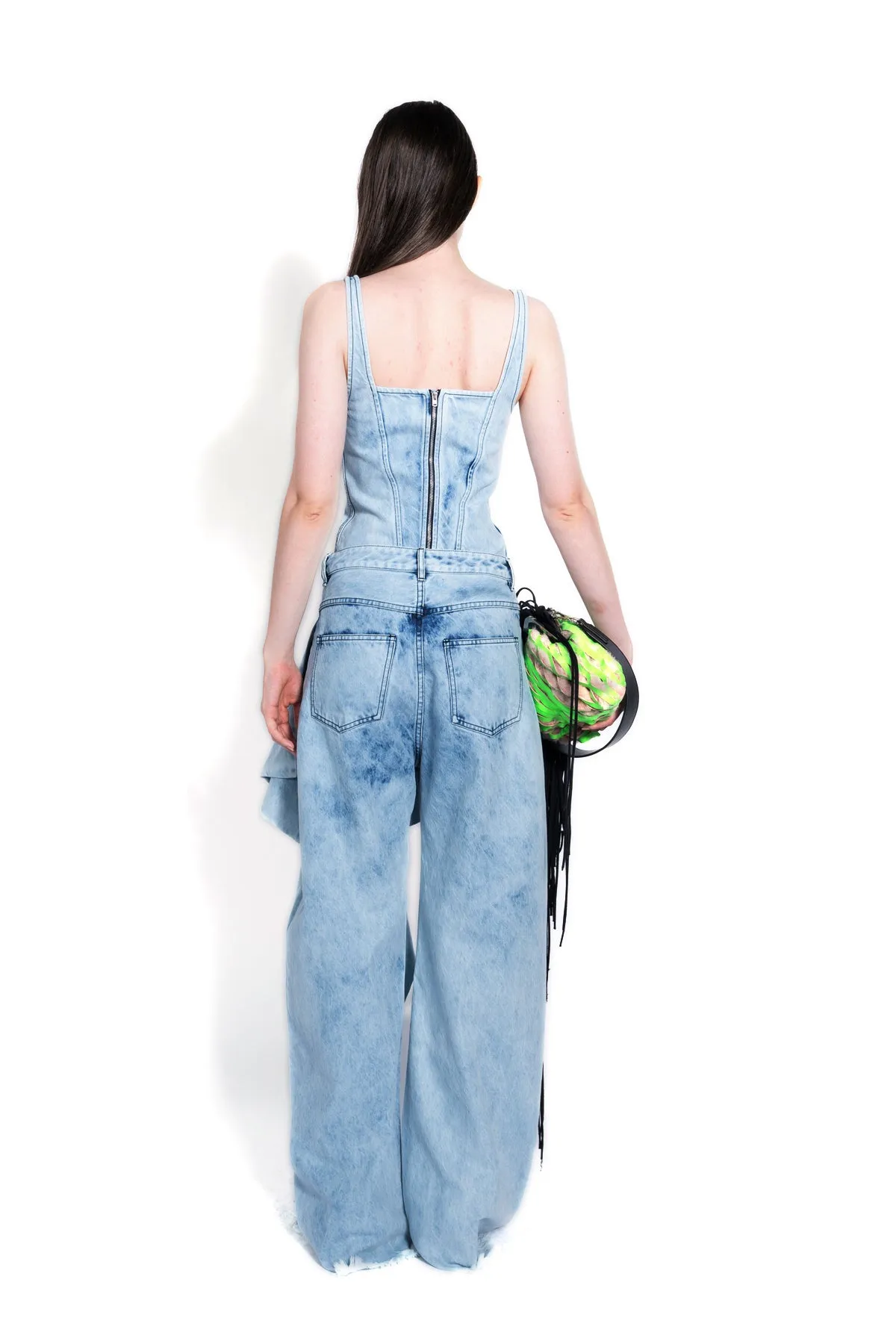 ACID WASH BOYFRIEND TROUSERS WITH BIG BOW sold by Marques ’ Almeida product image thumbnail 3