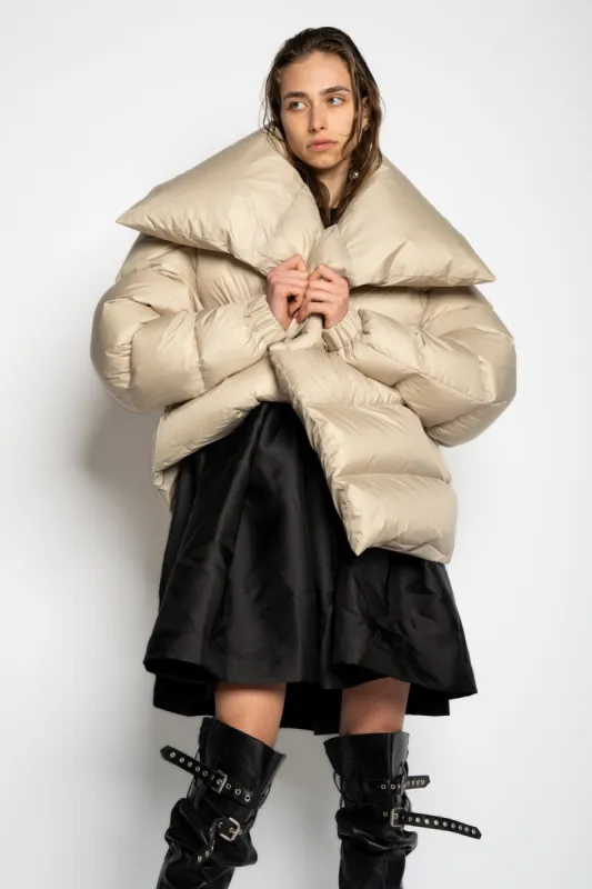 BEIGE M'A PUFFER JACKET sold by Marques ’ Almeida