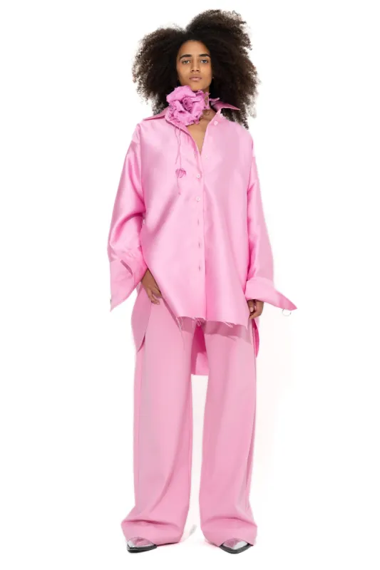PINK MIKADO OVERSHIRT made by Marques ’ Almeida