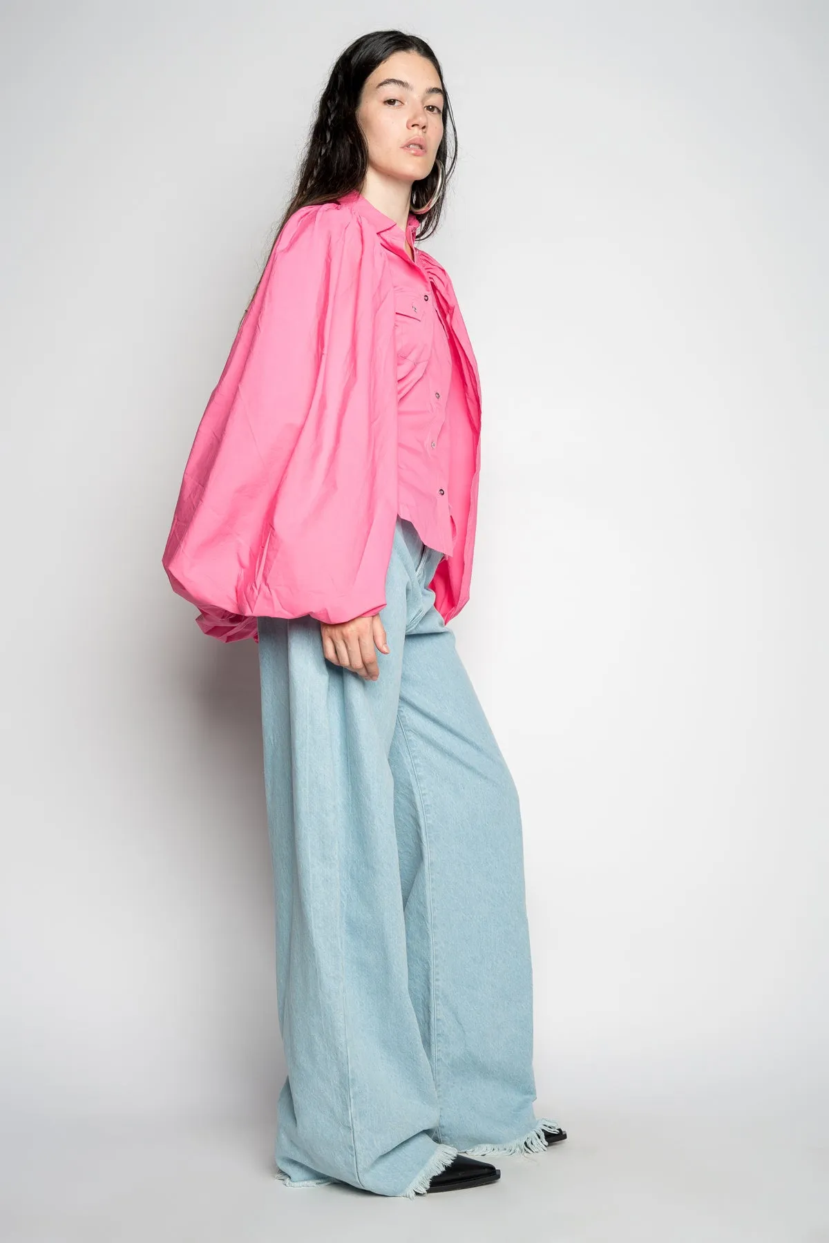 PINK BALLON SLEEVE SHIRT sold by Marques ’ Almeida product image thumbnail 5