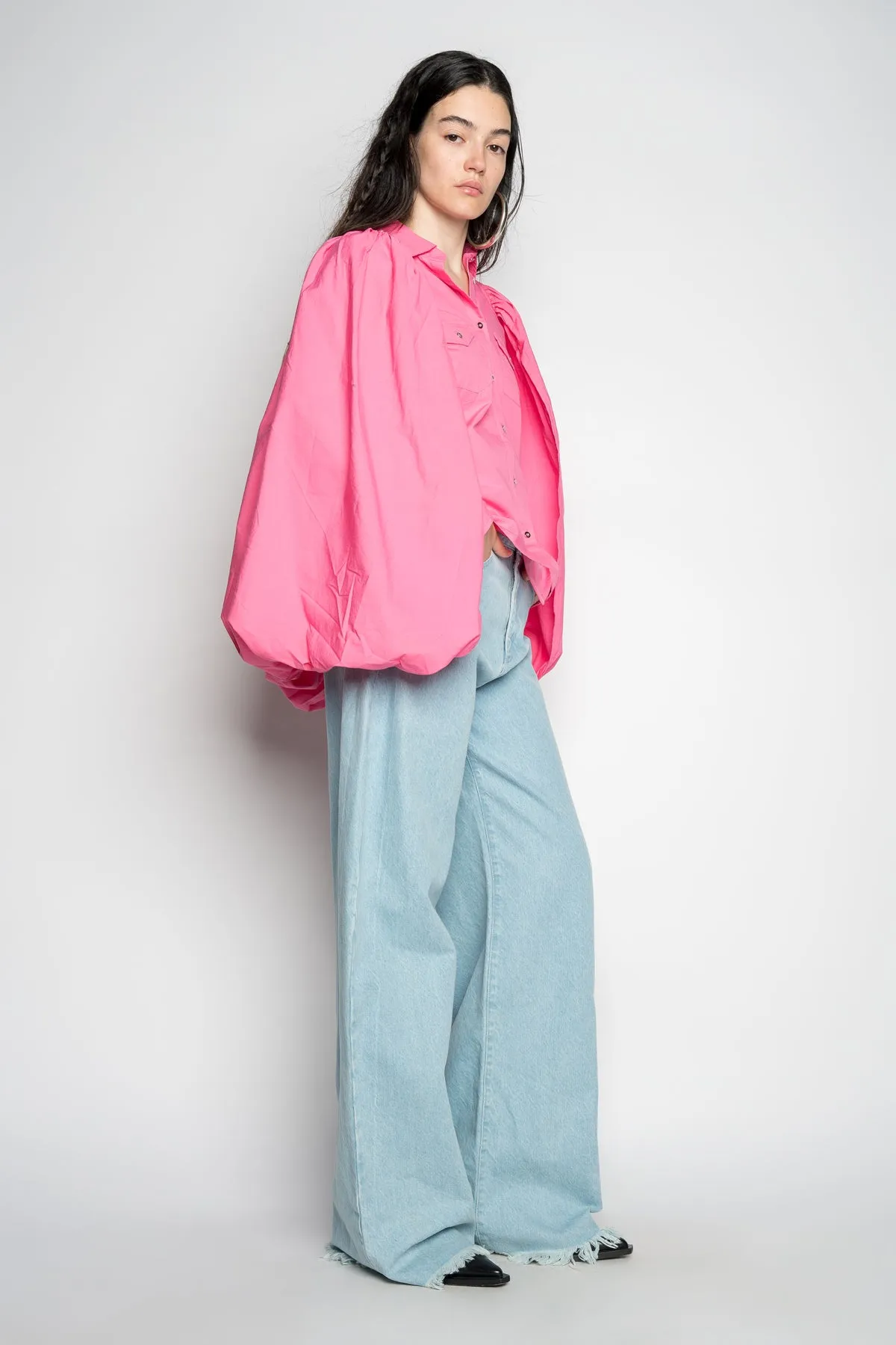 PINK BALLON SLEEVE SHIRT sold by Marques ’ Almeida product image thumbnail 4