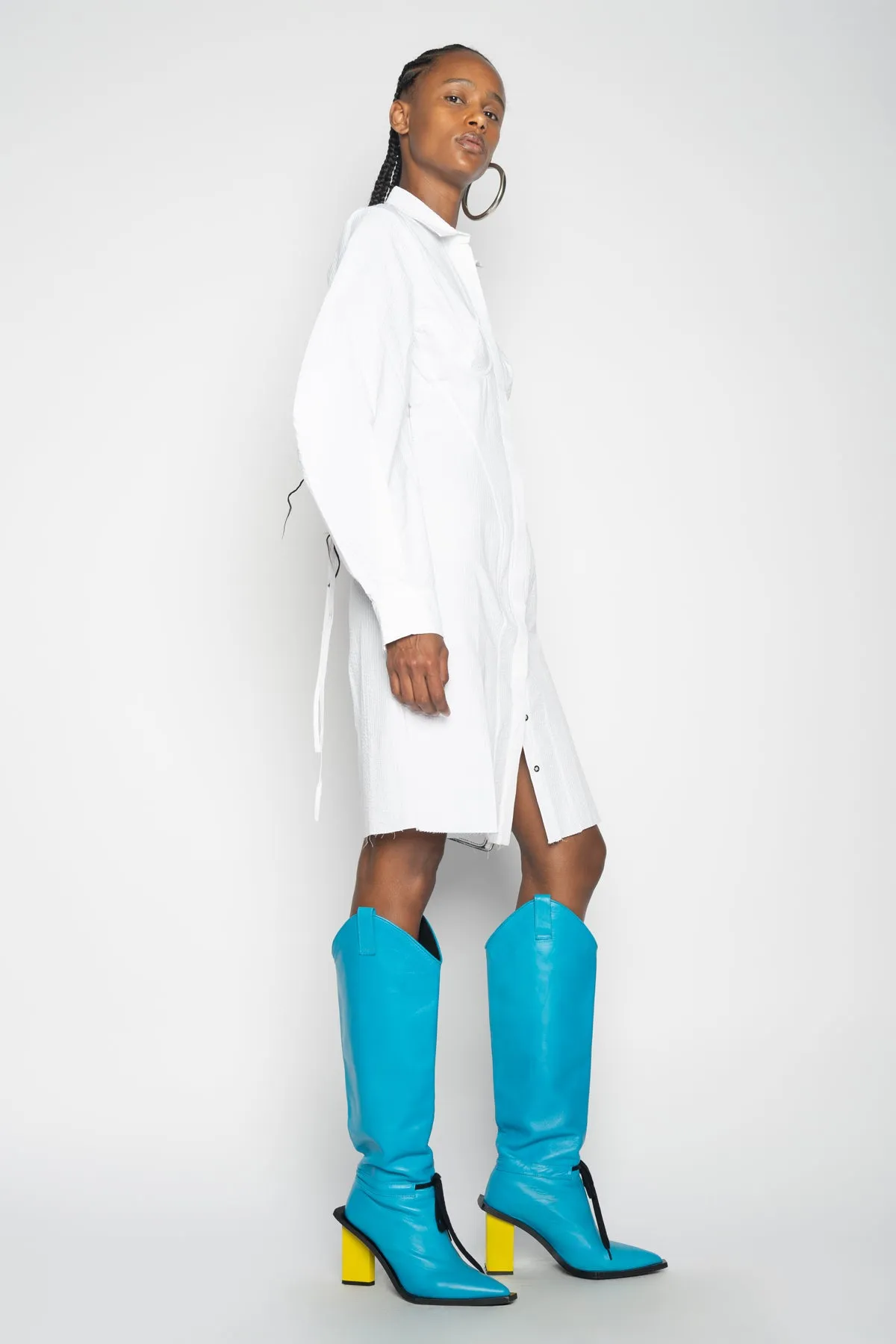 WHITE CORSET FITTED DRESS sold by Marques ’ Almeida product image thumbnail 3