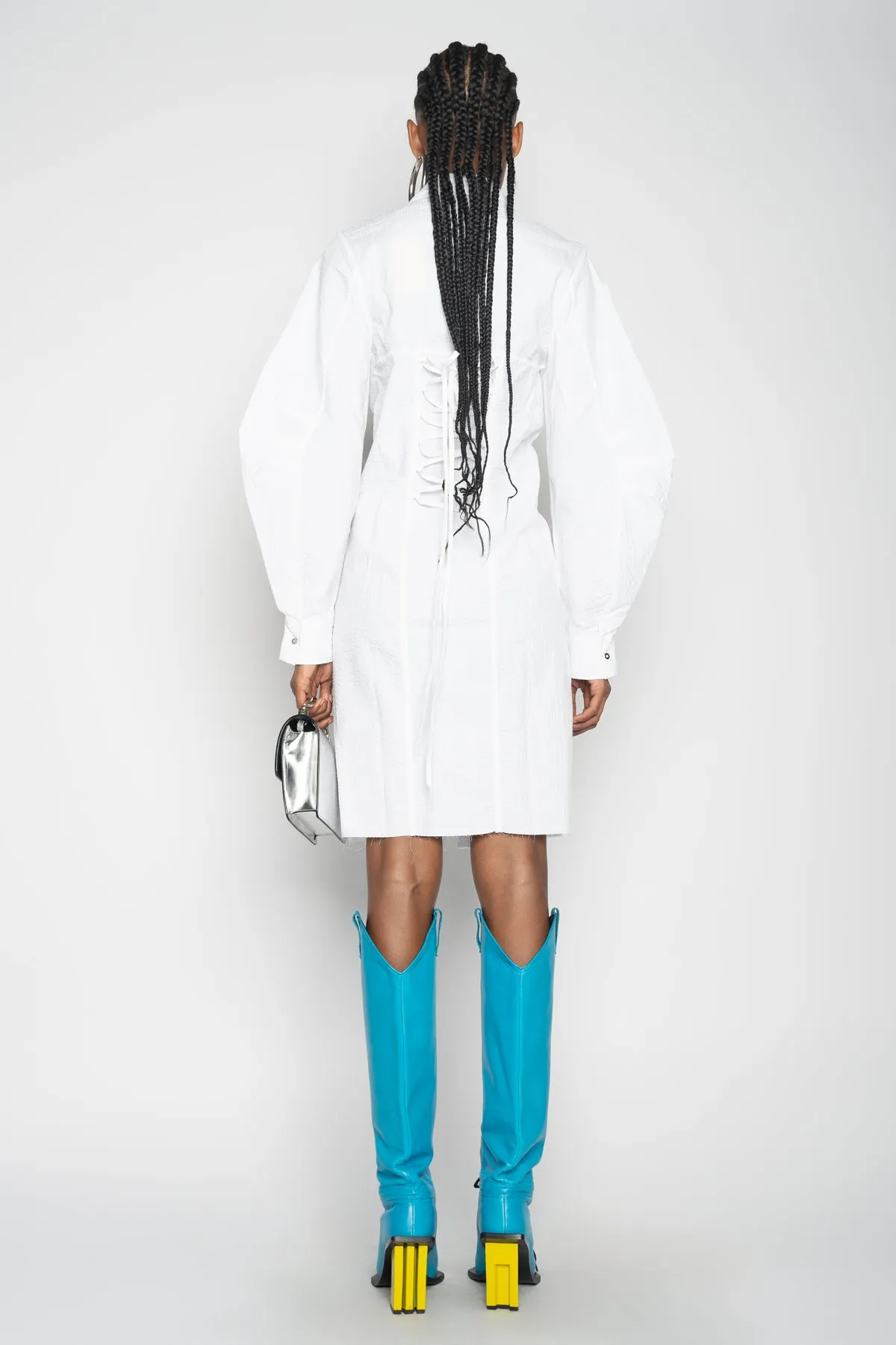 WHITE CORSET FITTED DRESS sold by Marques ’ Almeida product image thumbnail 2