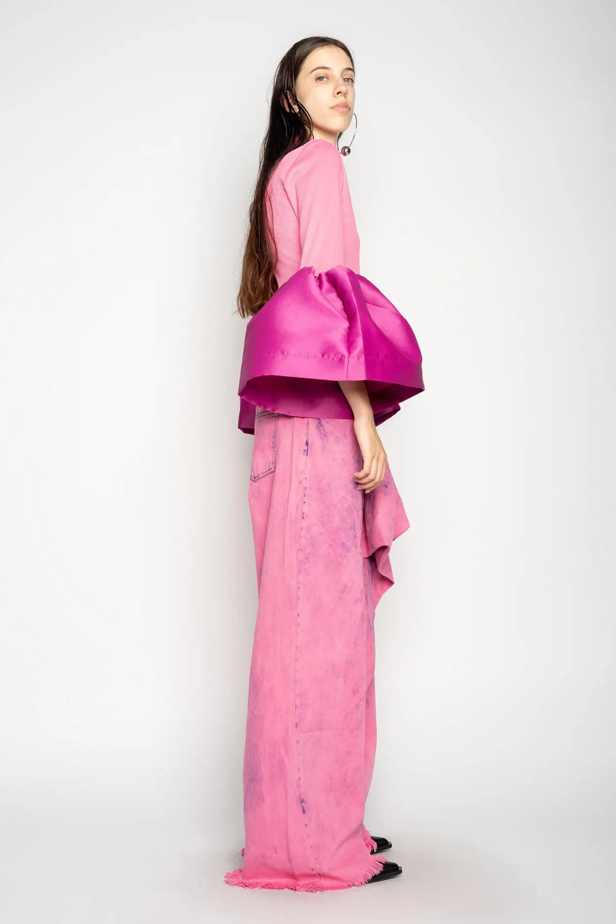 PINK BOYFRIEND TROUSERS WITH BIG BOW sold by Marques ’ Almeida product image thumbnail 4