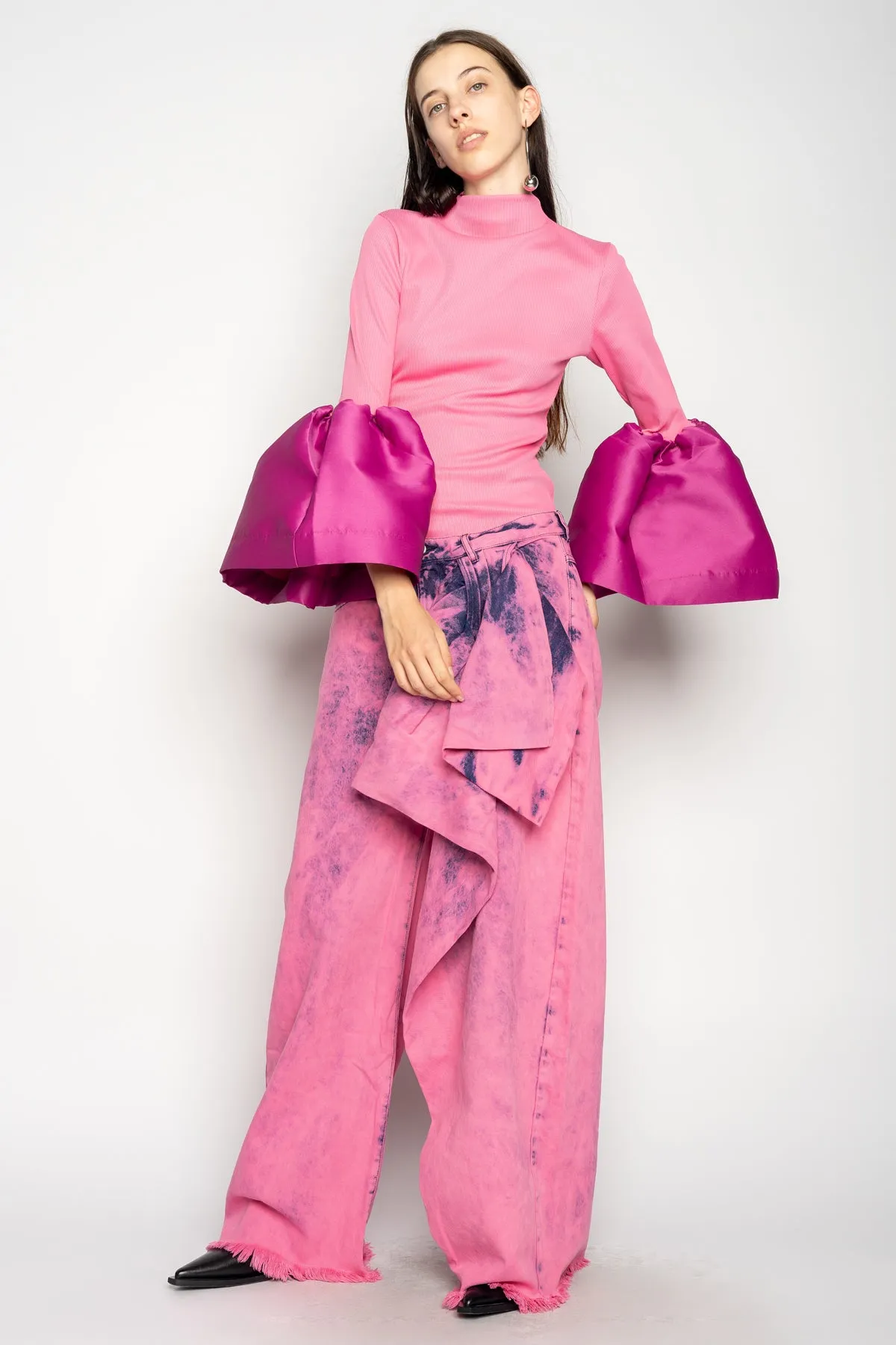 PINK BOYFRIEND TROUSERS WITH BIG BOW sold by Marques ’ Almeida product image thumbnail 5