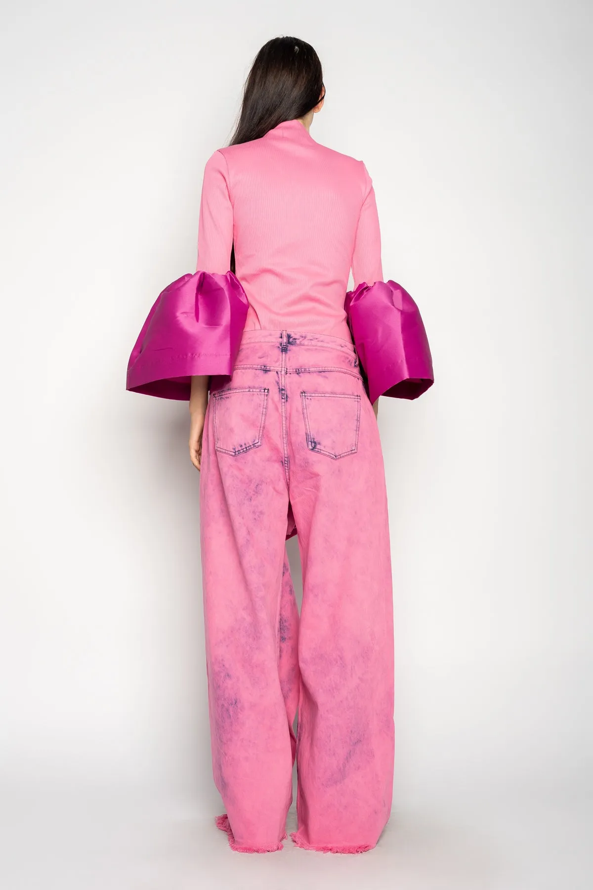 PINK BOYFRIEND TROUSERS WITH BIG BOW sold by Marques ’ Almeida product image thumbnail 3