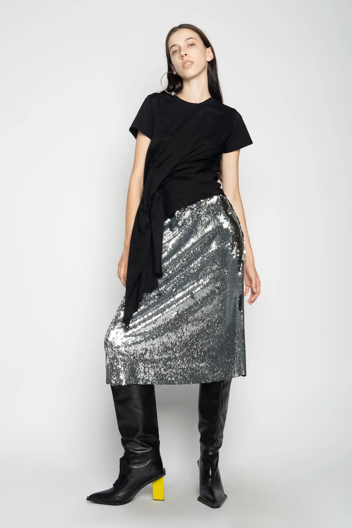 SILVER CLASSIC SLIP SKIRT sold by Marques ’ Almeida