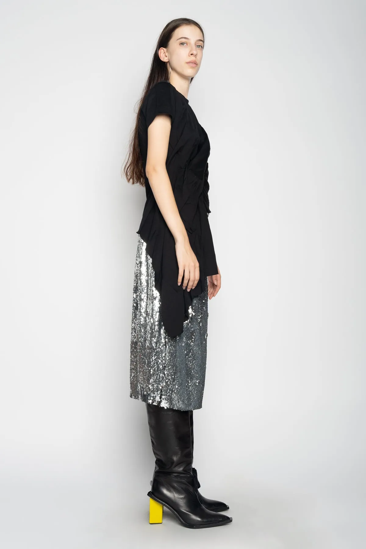 SILVER CLASSIC SLIP SKIRT sold by Marques ’ Almeida product image thumbnail 4