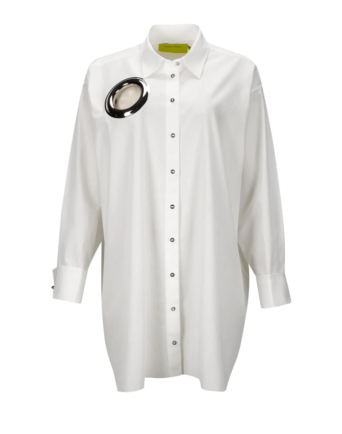 WHITE XXL SHIRT WITH BIG EYELET sold by Marques ’ Almeida product image thumbnail 2
