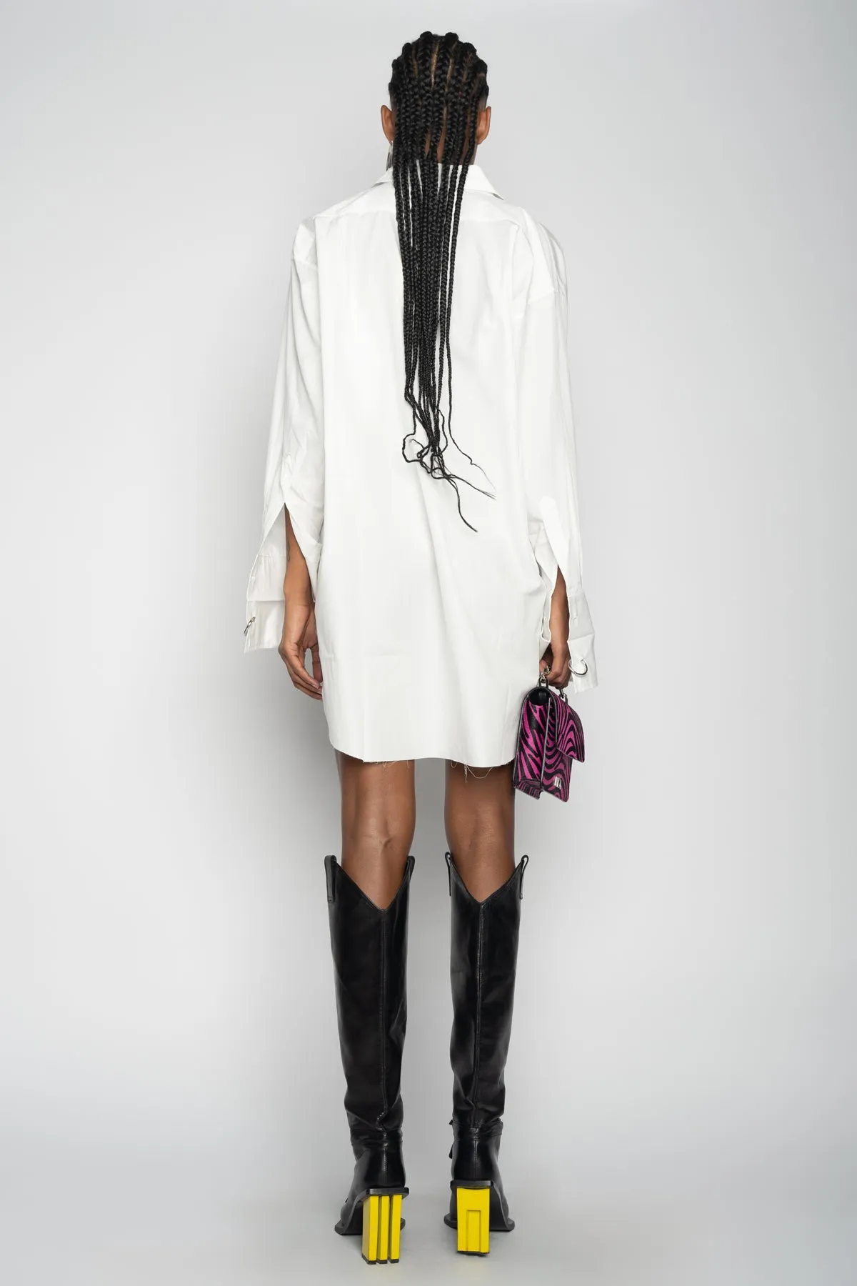 WHITE XXL SHIRT WITH BIG EYELET sold by Marques ’ Almeida product image thumbnail 3