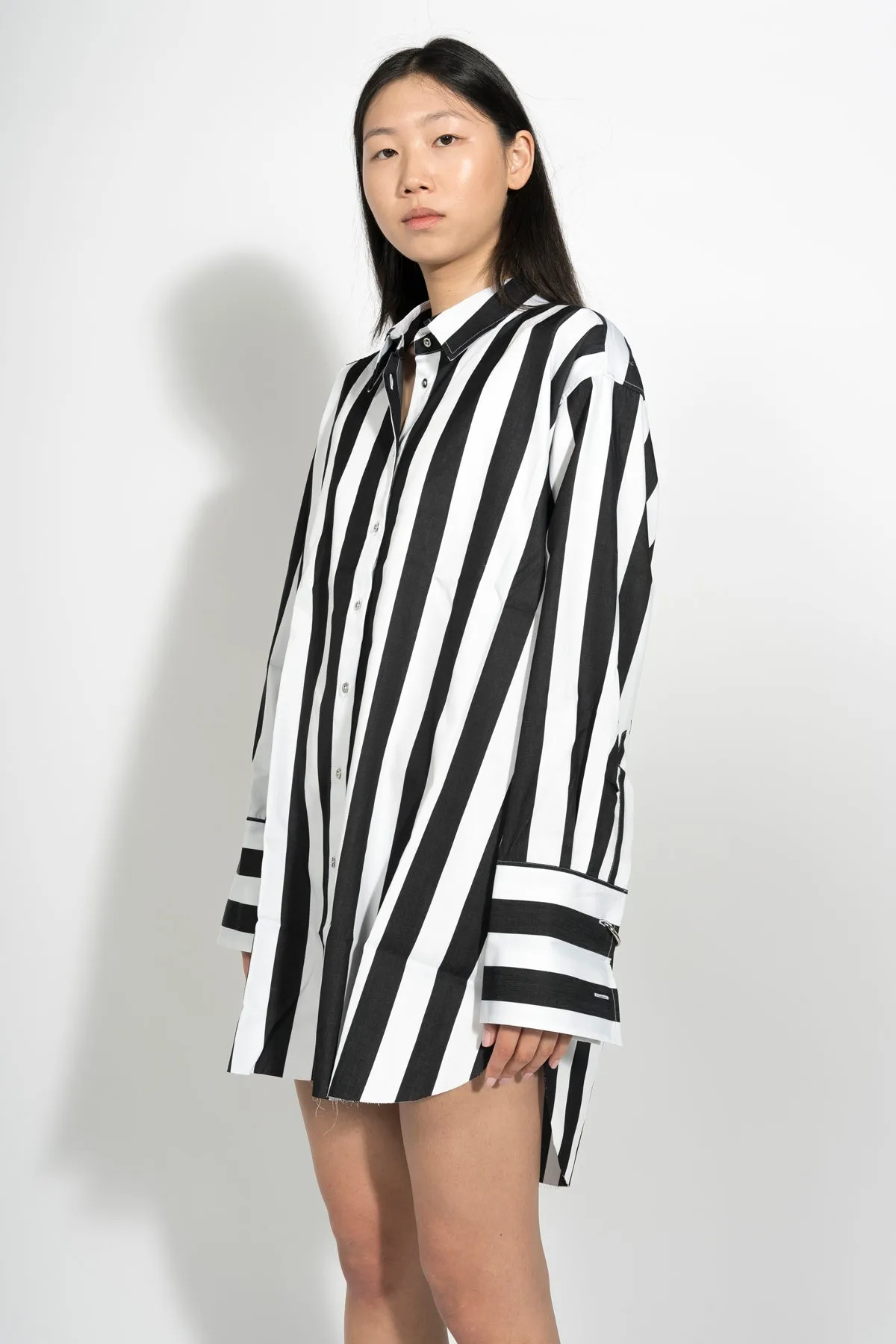 BLACK AND WHITE XXL SHIRT sold by Marques ’ Almeida product image thumbnail 4