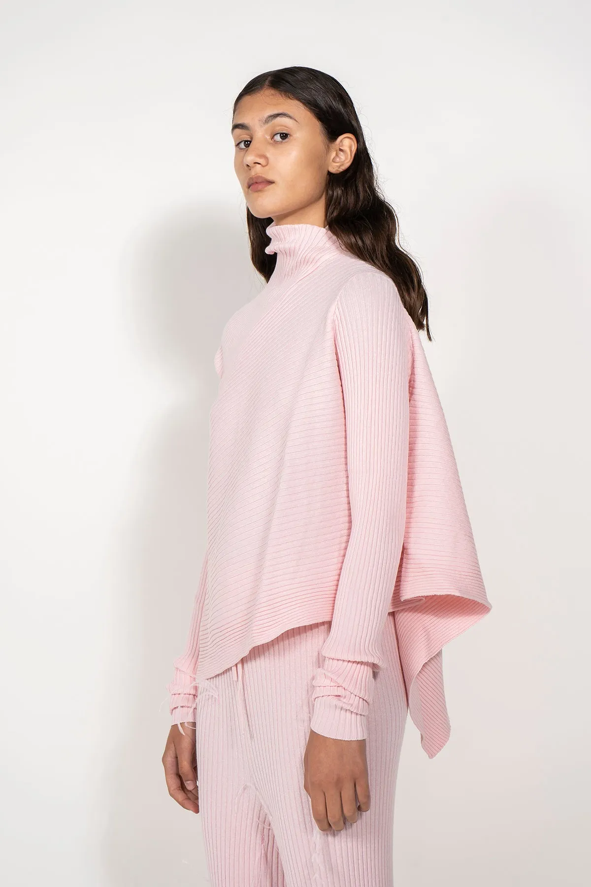 LIGHT PINK MERINO DRAPED JUMPER sold by Marques ’ Almeida product image thumbnail 3