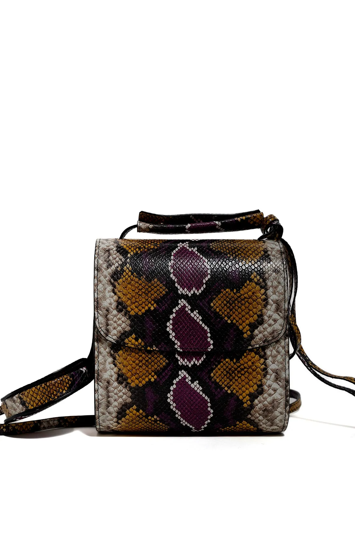 CLASSIC M'A BAG IN SNAKE PRINT LEATHER sold by Marques ’ Almeida