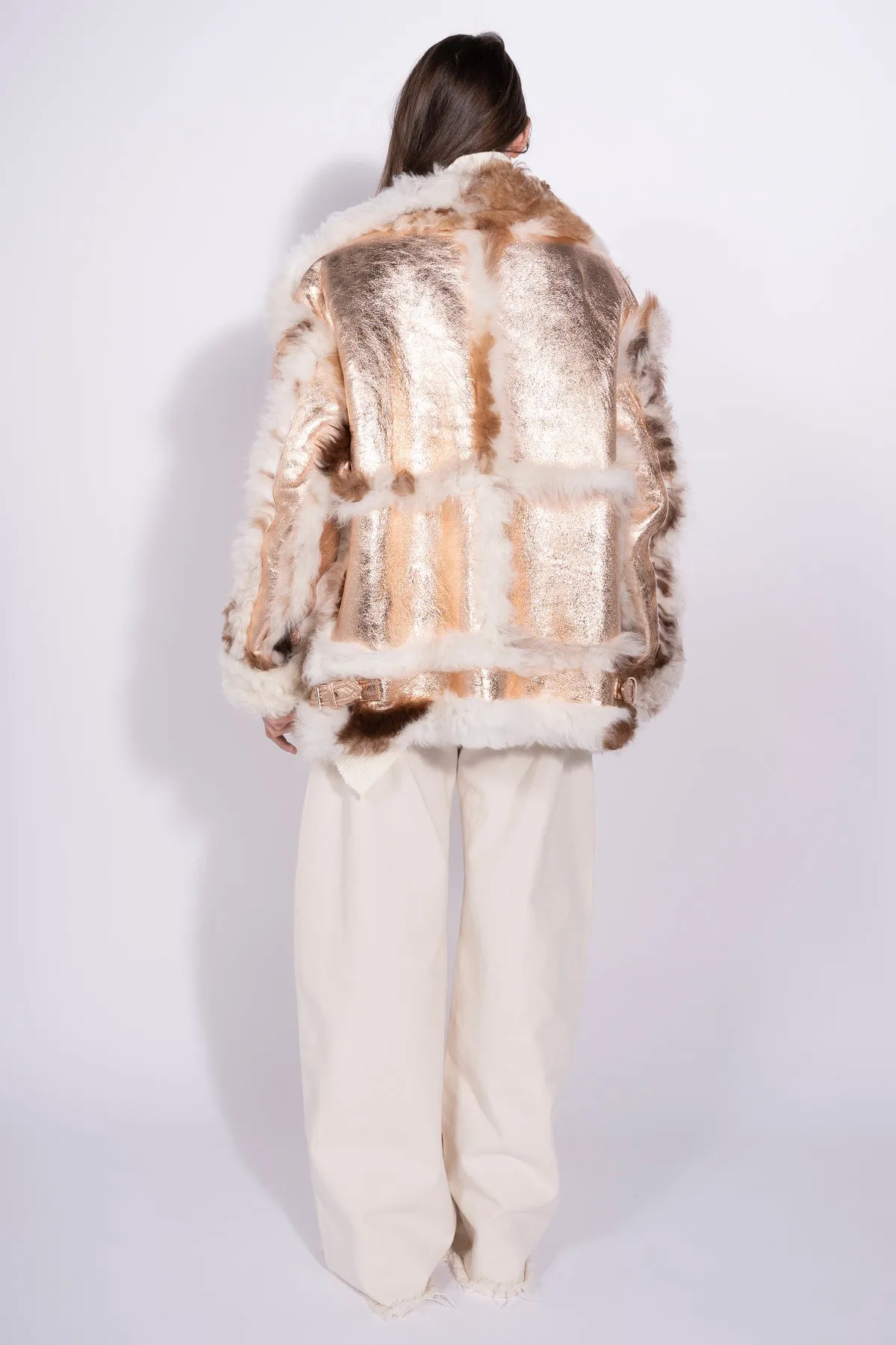 FOILED SHEARLING OVERSIZED JACKET sold by Marques ’ Almeida product image thumbnail 2