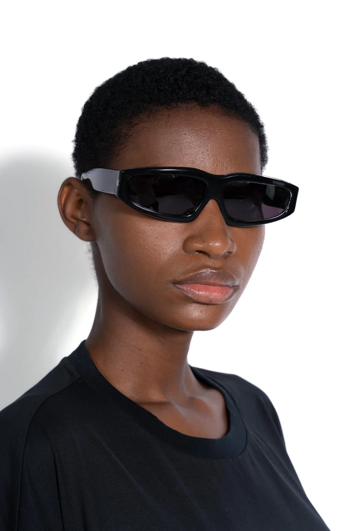BLACK ANGULAR FRAME SUNGLASSES sold by Marques ’ Almeida