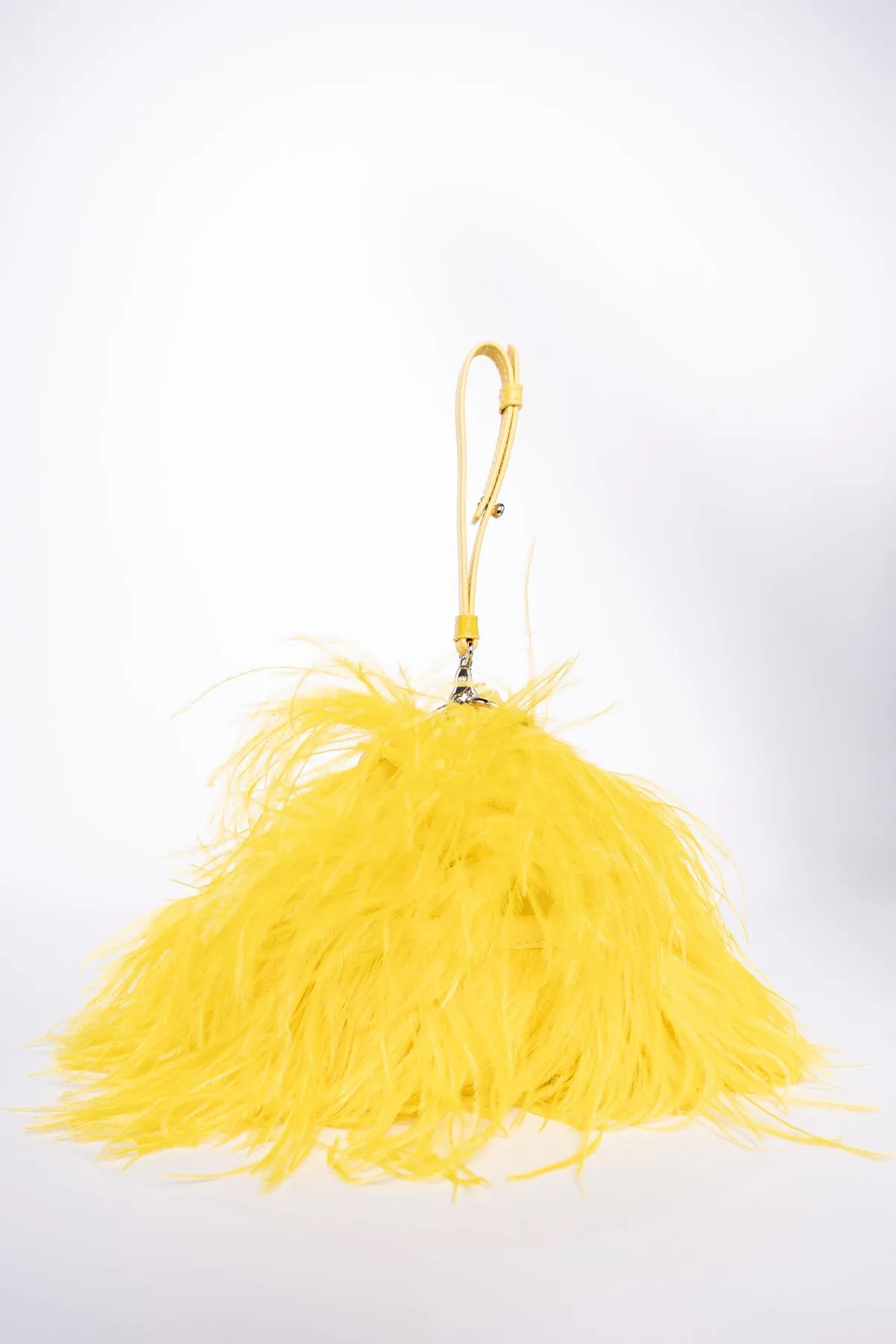 YELLOW FEATHER BAG sold by Marques ’ Almeida