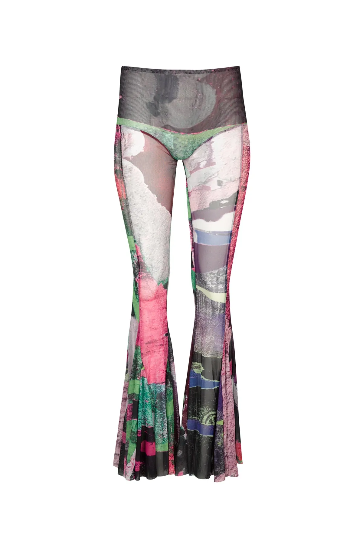 GRAFFITI PRINT MESH TROUSERS sold by Marques ’ Almeida product image thumbnail 2