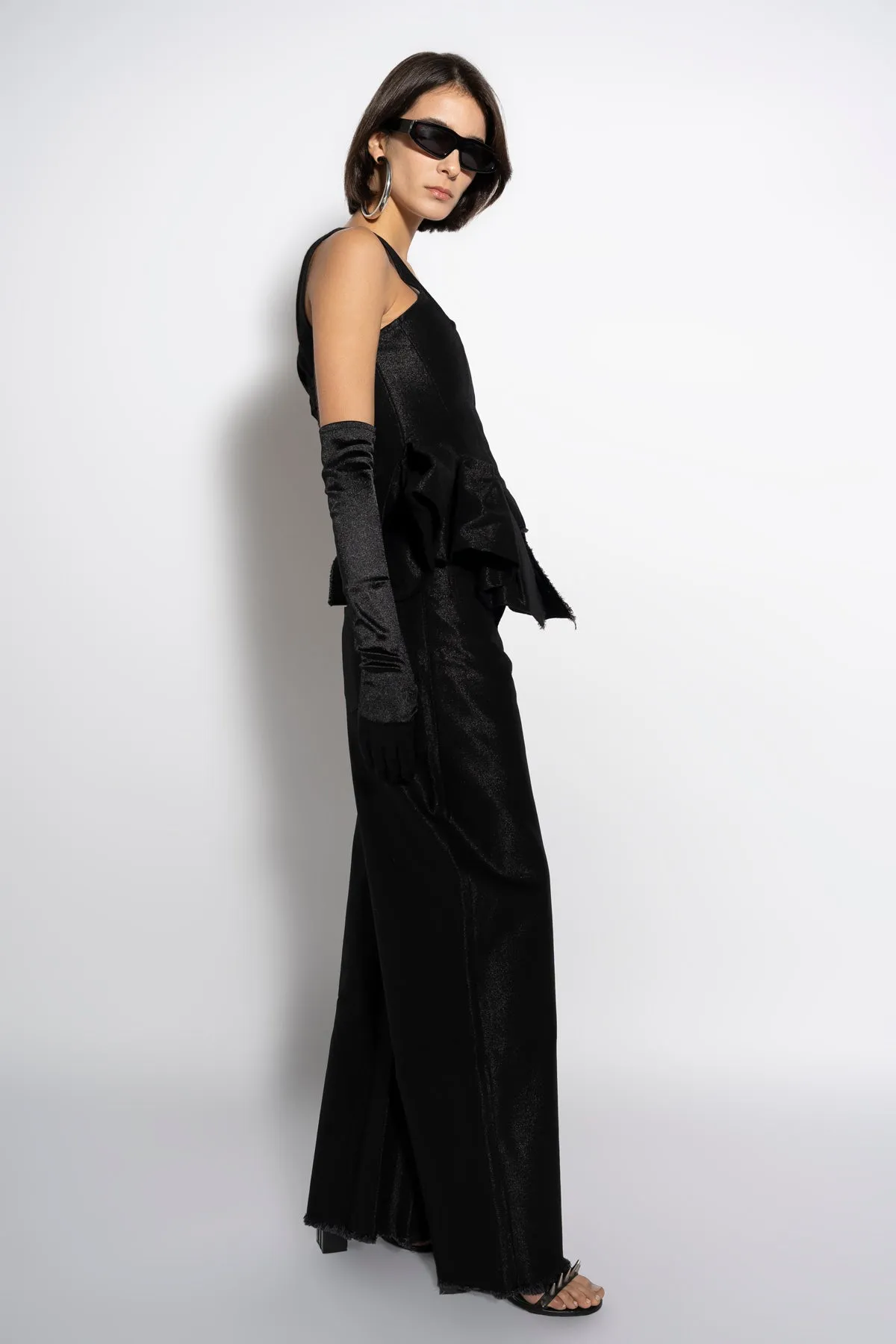 BLACK LUREX FITTED CORSET sold by Marques ’ Almeida product image thumbnail 4