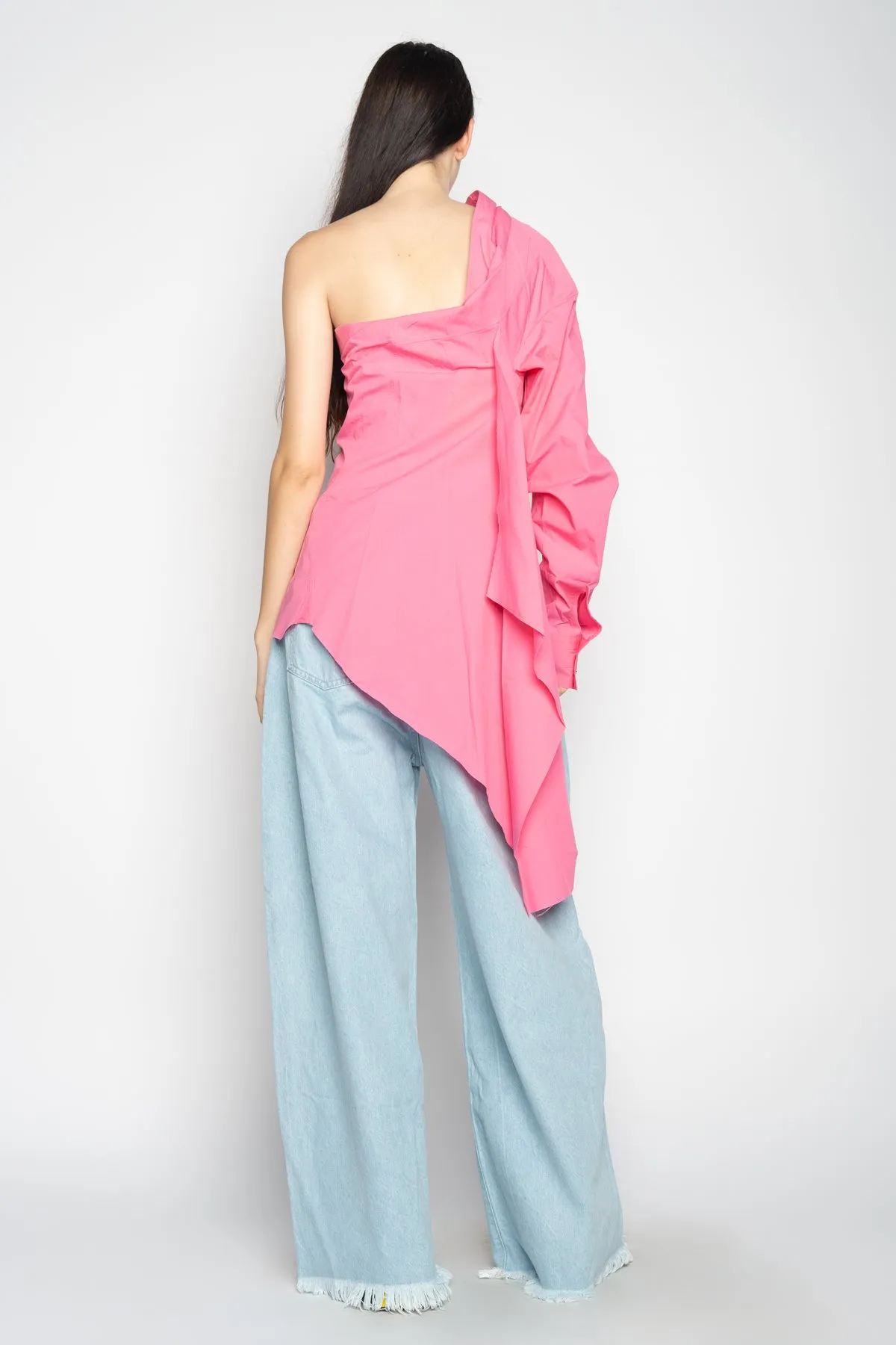 LIGHT BLUE DENIM BOYFRIEND TROUSERS sold by Marques ’ Almeida product image thumbnail 3