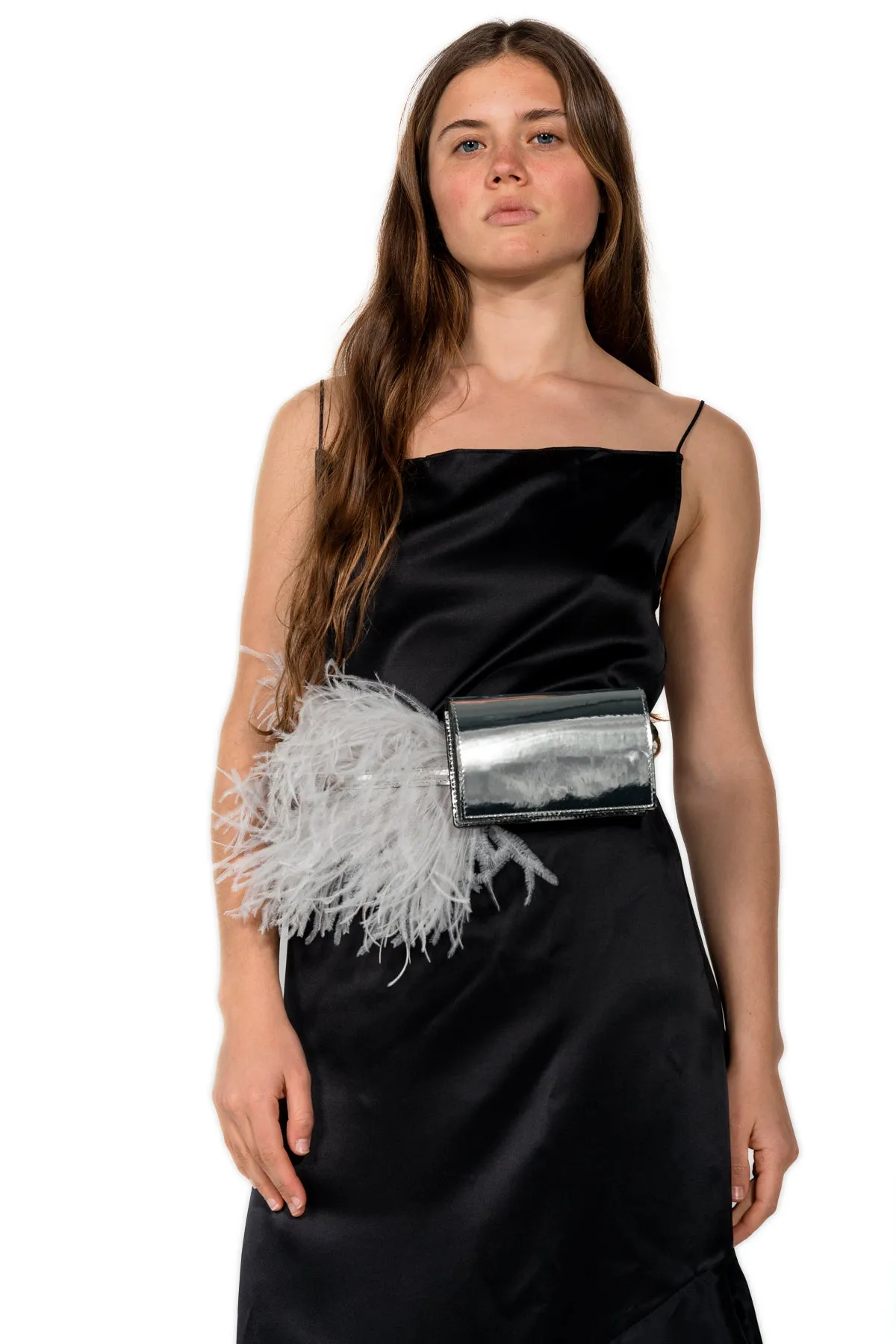 SILVER FEATHER BELT BAG sold by Marques ’ Almeida product image thumbnail 2