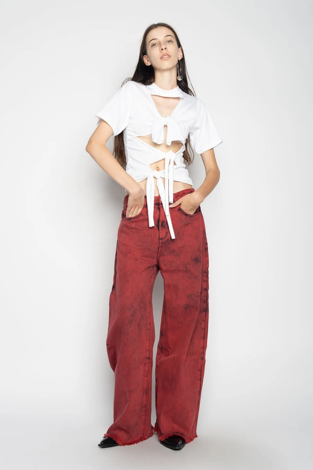 WHITE KNOT T-SHIRT sold by Marques ’ Almeida product image thumbnail 5