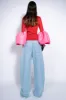 LIGHT BLUE BOYFRIEND TROUSERS WITH BIG EYELET sold by Marques ’ Almeida