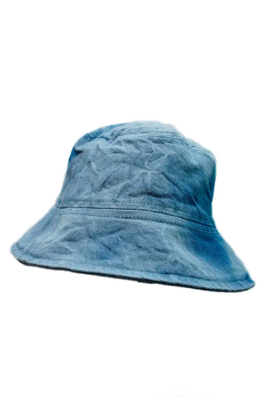 BLUE TIE DYE DENIM HAT sold by Marques ’ Almeida