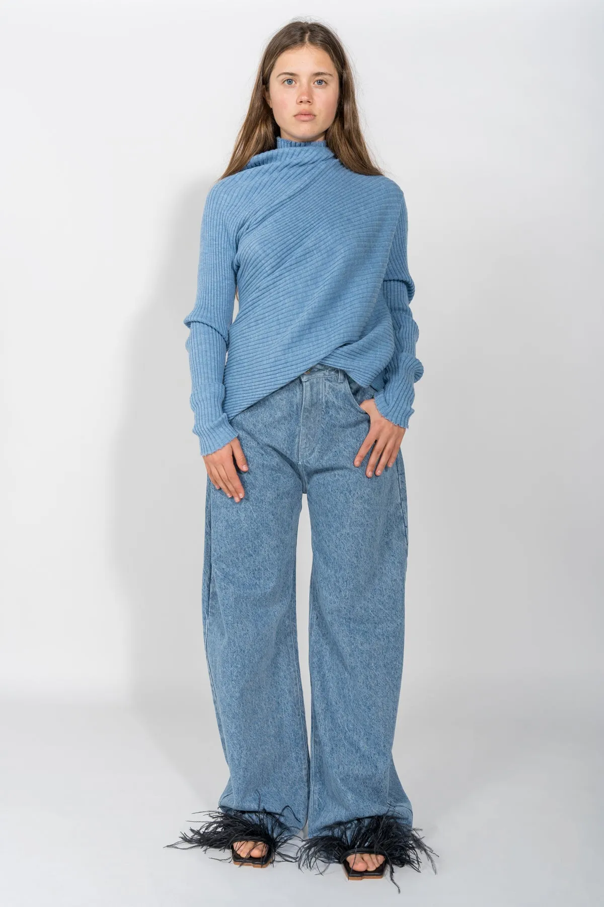 BLUE DENIM BOYFRIEND TROUSERS sold by Marques ’ Almeida