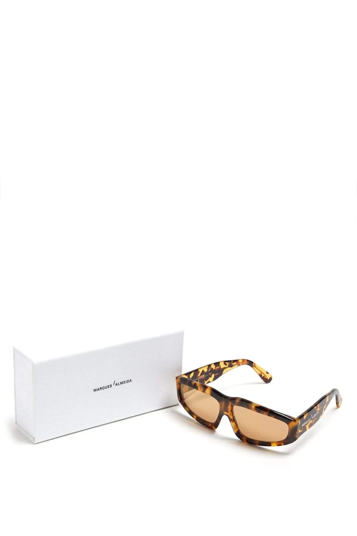 BROWN TORTOISE ANGULAR FRAME SUNGLASSES sold by Marques ’ Almeida product image thumbnail 3