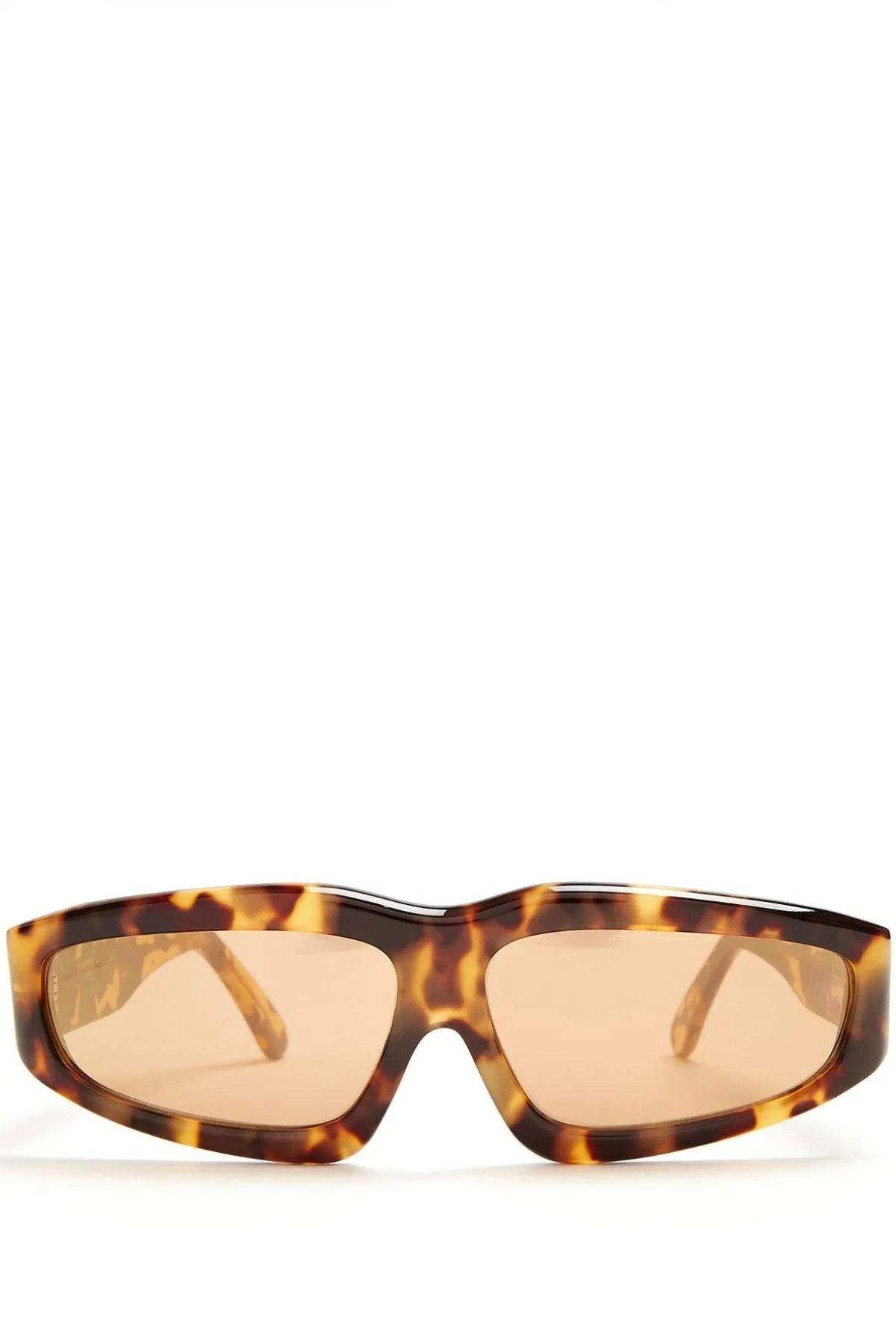 BROWN TORTOISE ANGULAR FRAME SUNGLASSES sold by Marques ’ Almeida