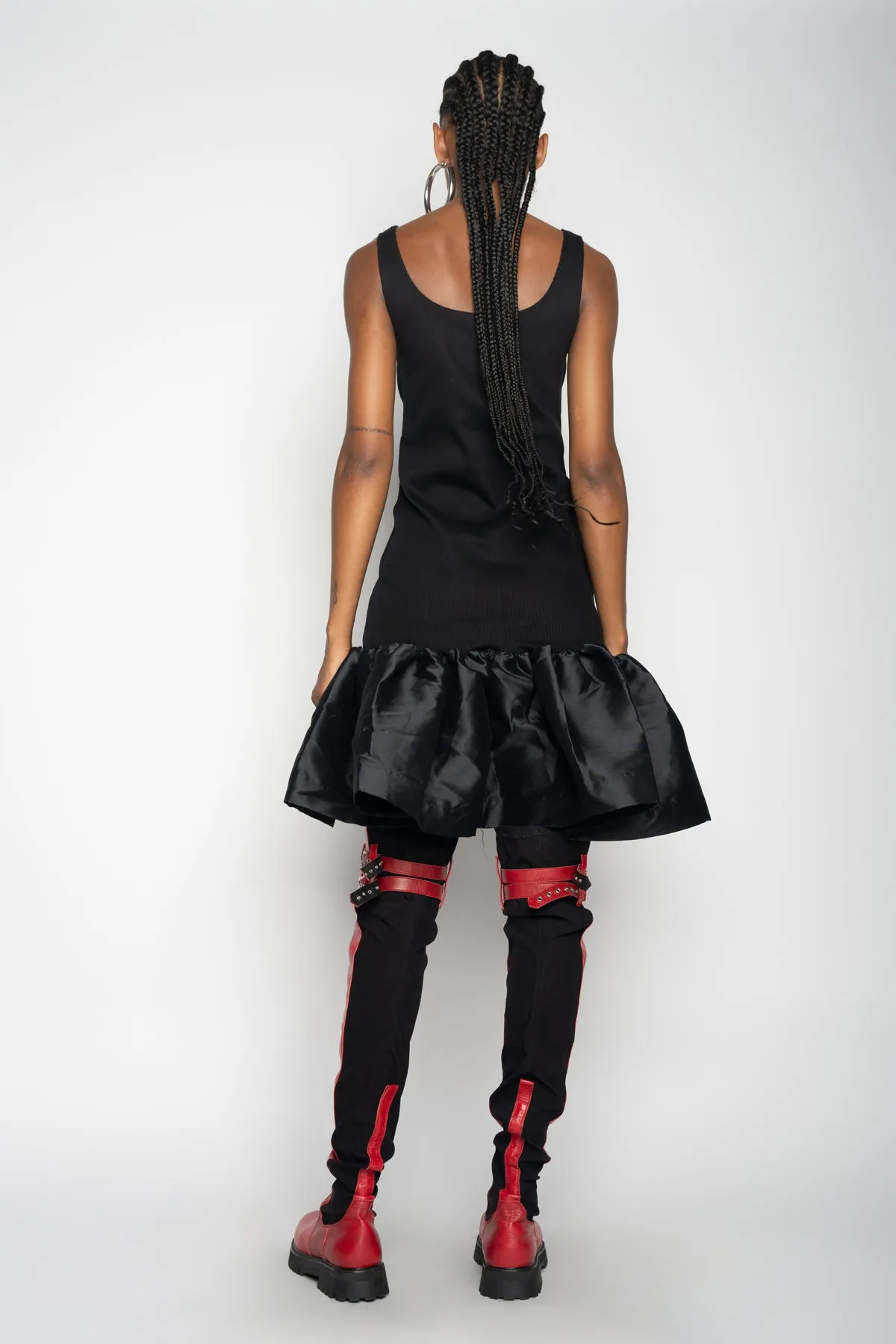 BLACK SLEEVELESS PUFF HEM DRESS sold by Marques ’ Almeida product image thumbnail 2