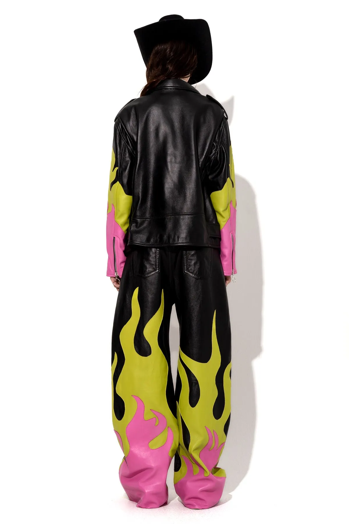 FLAMES BIKER JACKET sold by Marques ’ Almeida product image thumbnail 3