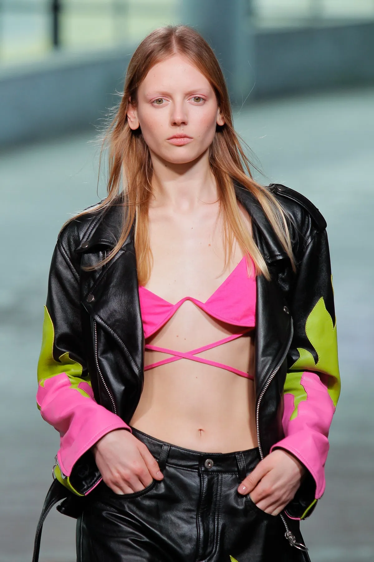 FLAMES BIKER JACKET sold by Marques ’ Almeida product image thumbnail 4