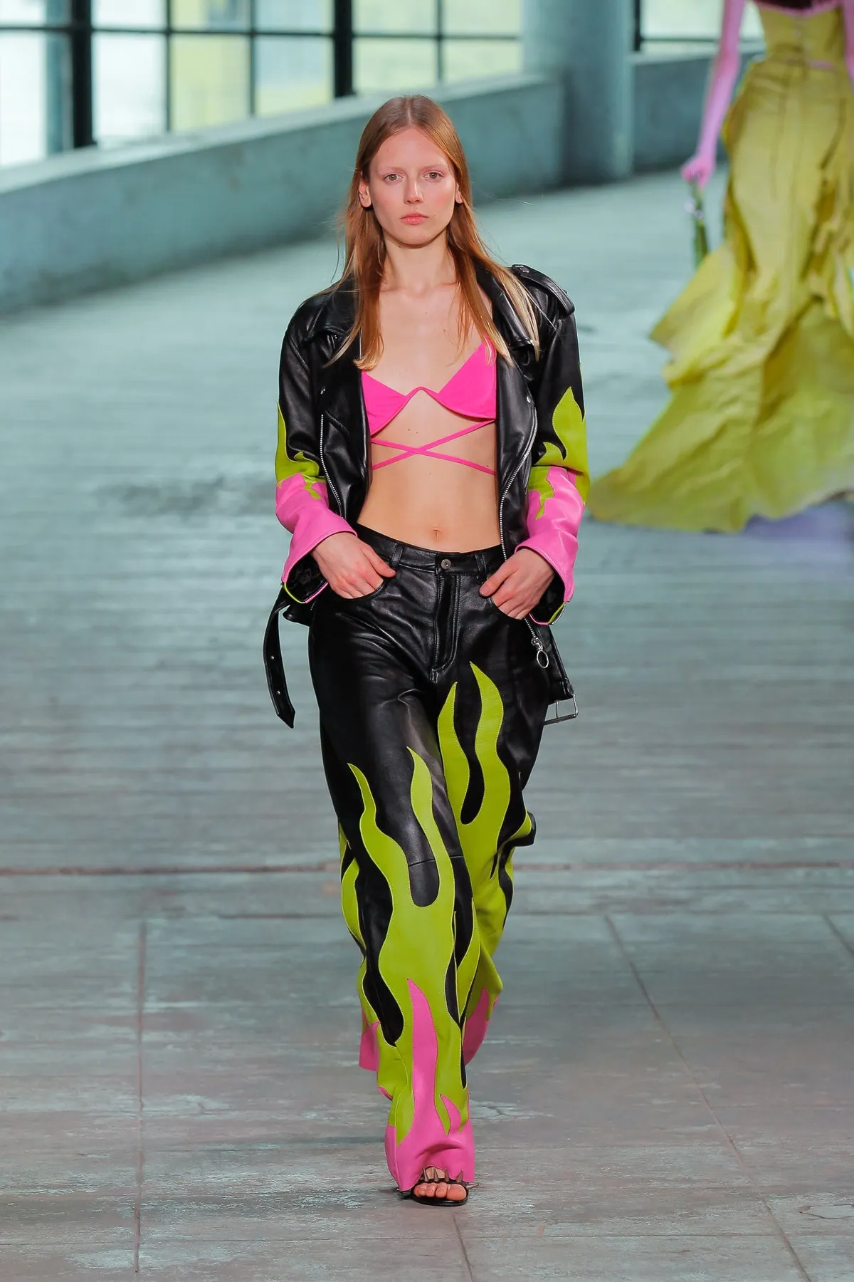 FLAMES BIKER JACKET sold by Marques ’ Almeida product image thumbnail 5