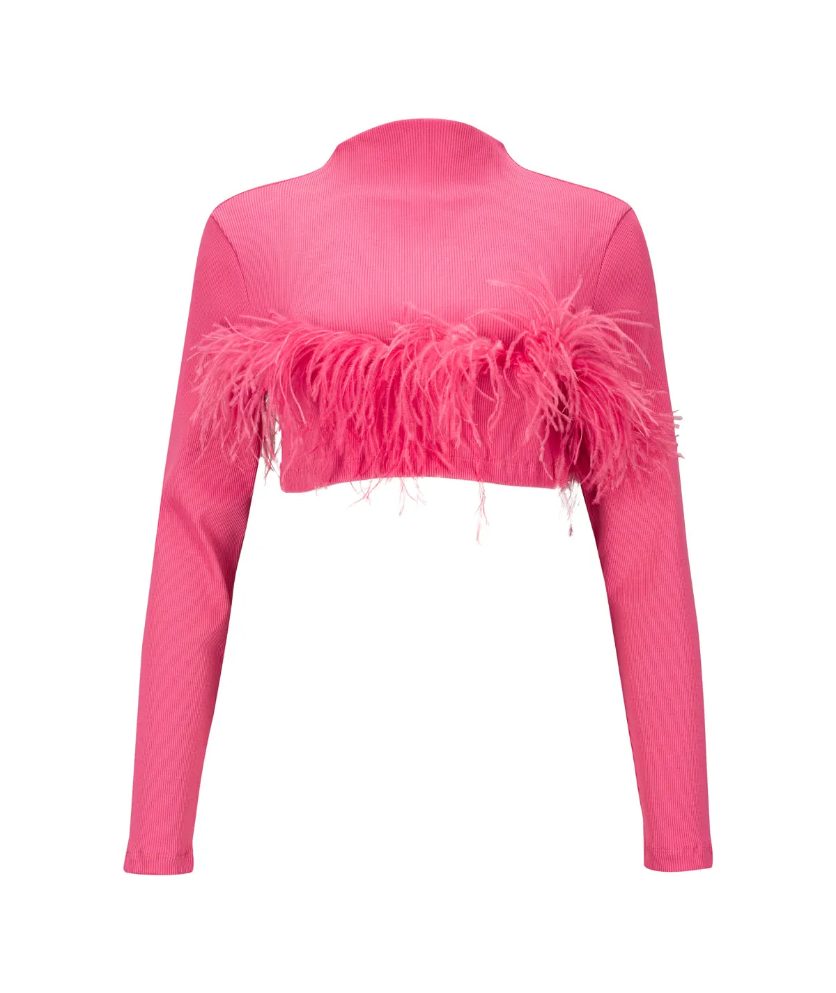 PINK CROPPED FEATHER TOP sold by Marques ’ Almeida product image thumbnail 2